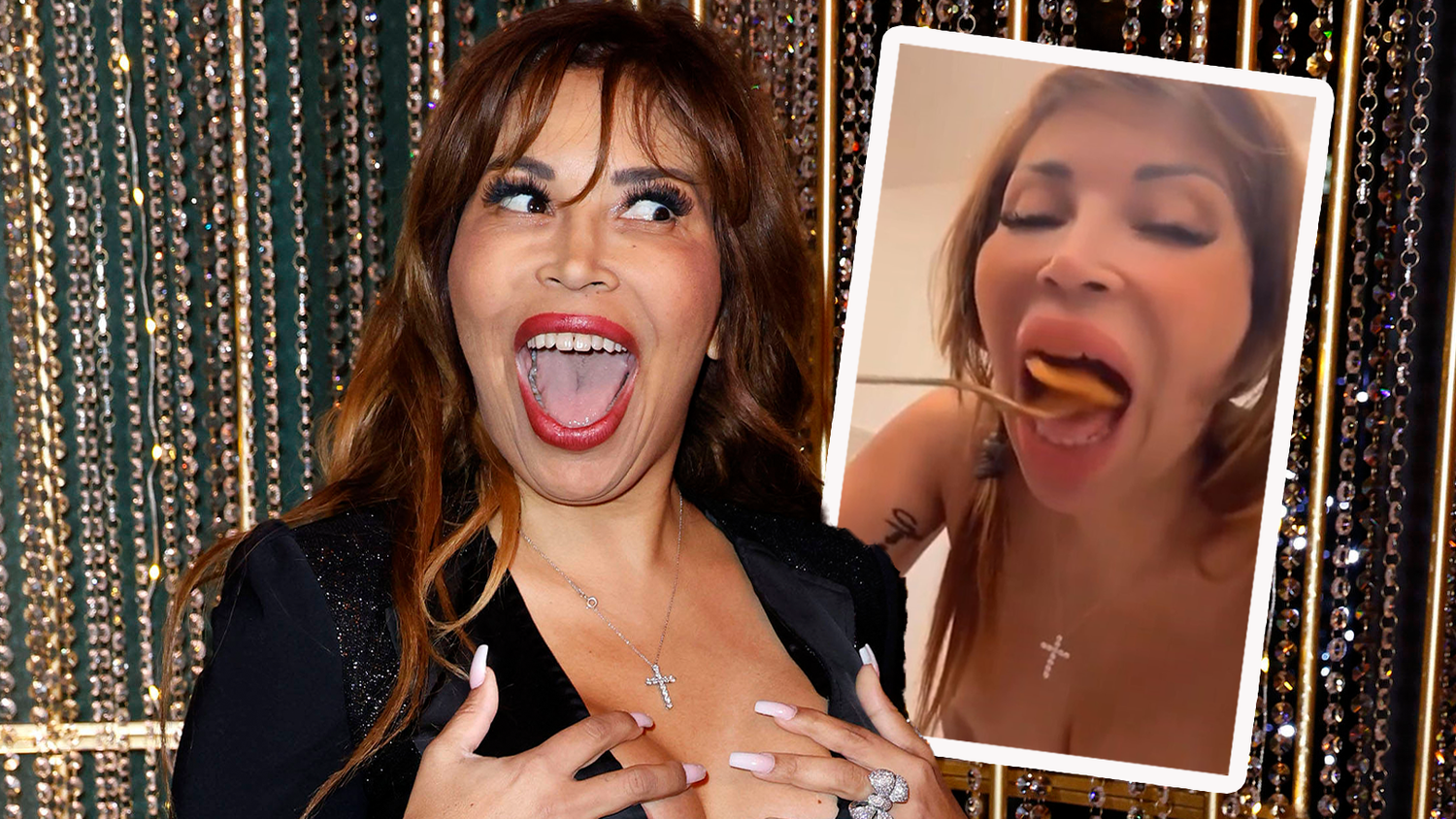 Patricia Blanco legte eine einzigartige Mitternachtsshow hin: Nackt und Ravioli essend