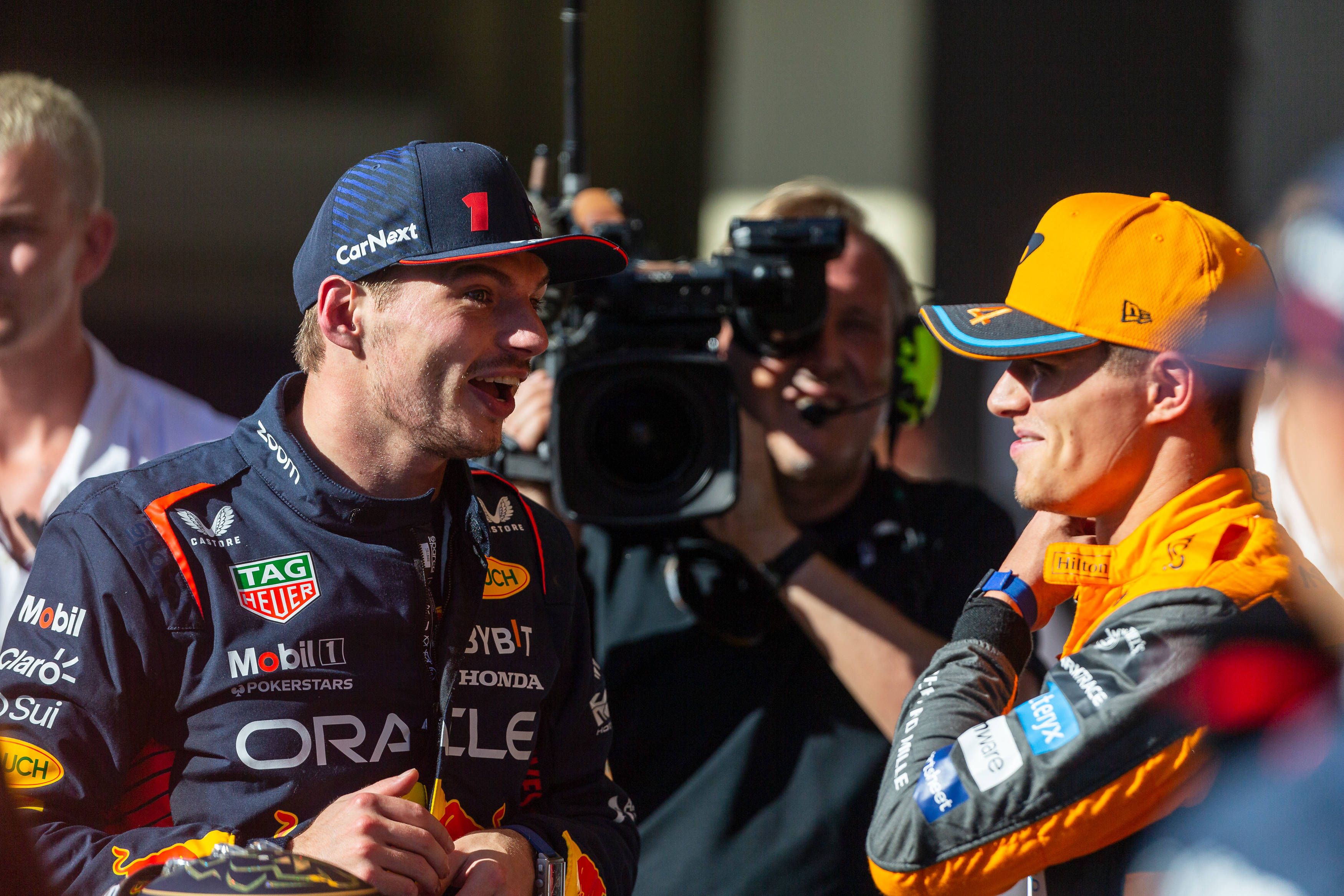 Max Verstappen und Lando Norris