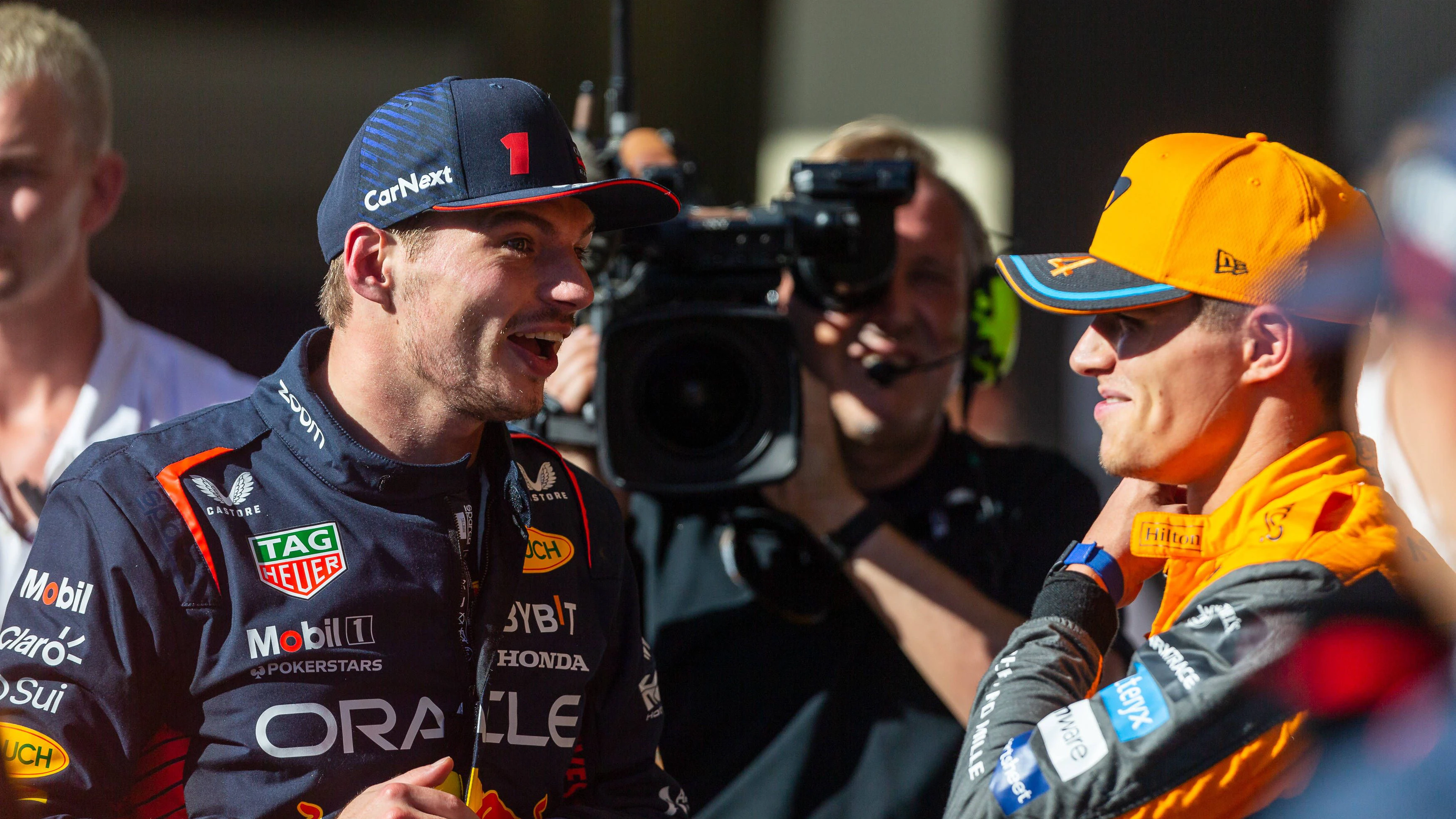Max Verstappen und Lando Norris