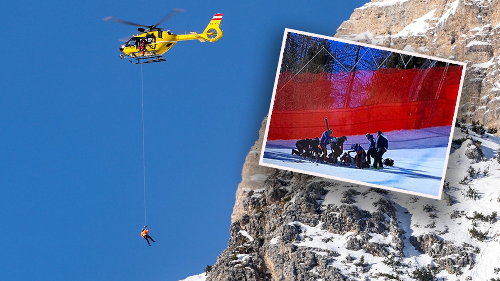 Hubschrauber-Bergung – Ski-Star muss abbrechen