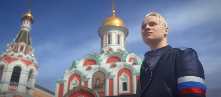 Putins liebster Popstar «Shaman» auf dem Roten Platz in Moskau.