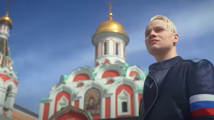 Putins liebster Popstar «Shaman» auf dem Roten Platz in Moskau.