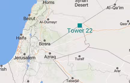 Tower 22 ist ein US-Stützpunkt im nördlichen Jordanien an der Grenze zu Syrien. Dort soll sich der Anschlag ereignet haben.
