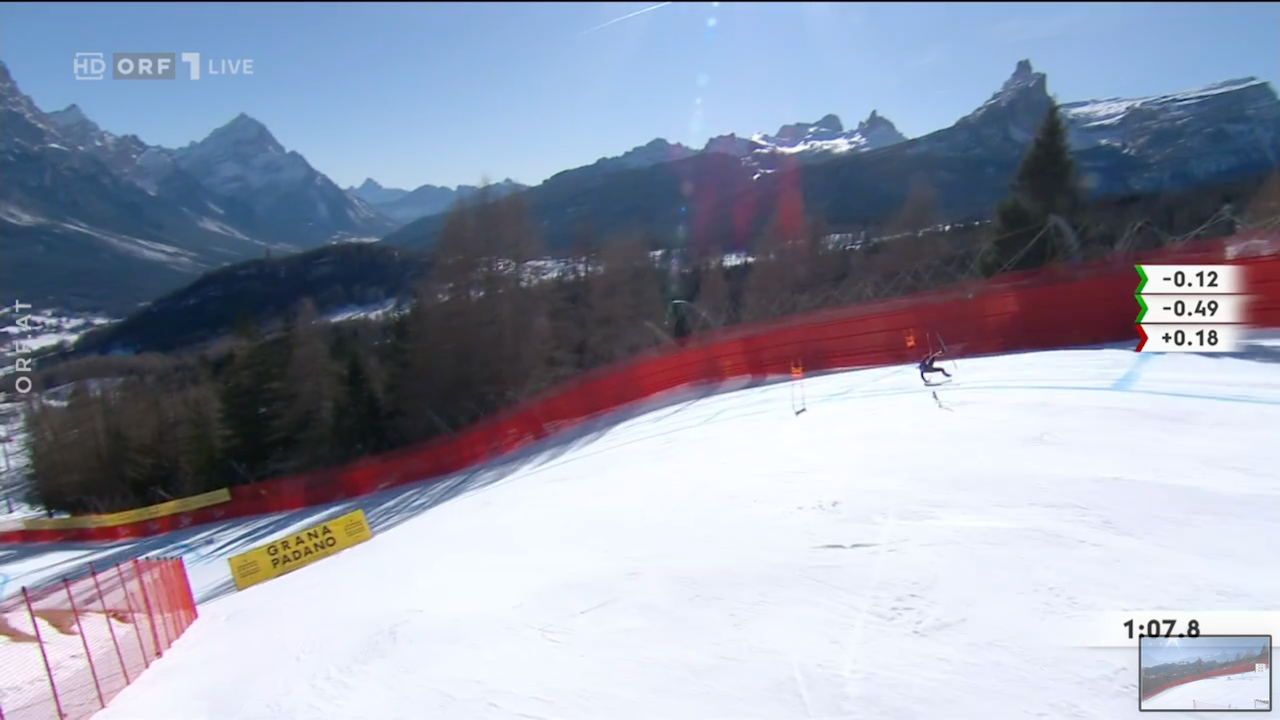 Die Kanadierin Valerie Grenier stürzt in Cortina schwer Wintersport