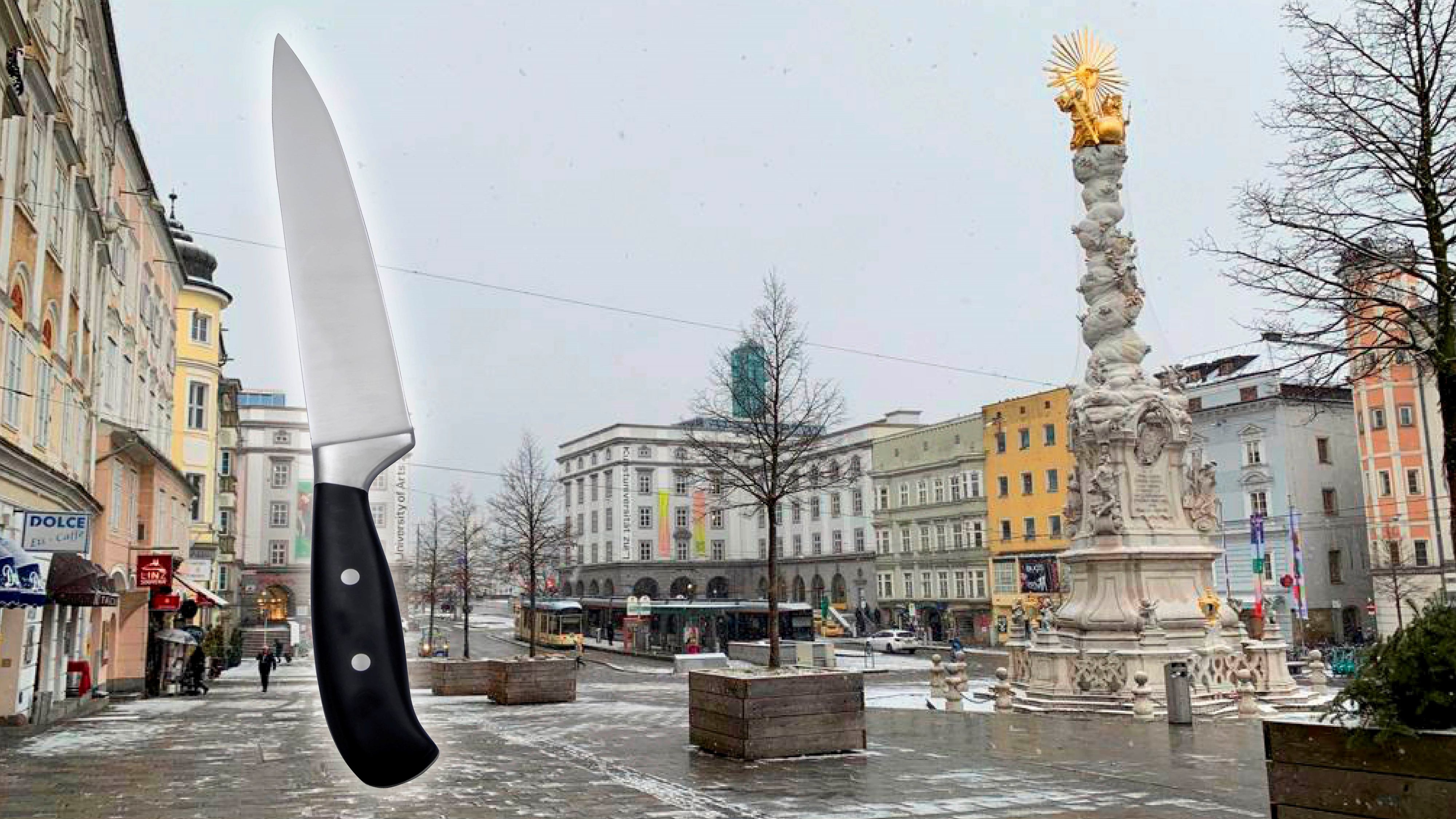 Die Messerattacke geschah am Linzer Hauptplatz.