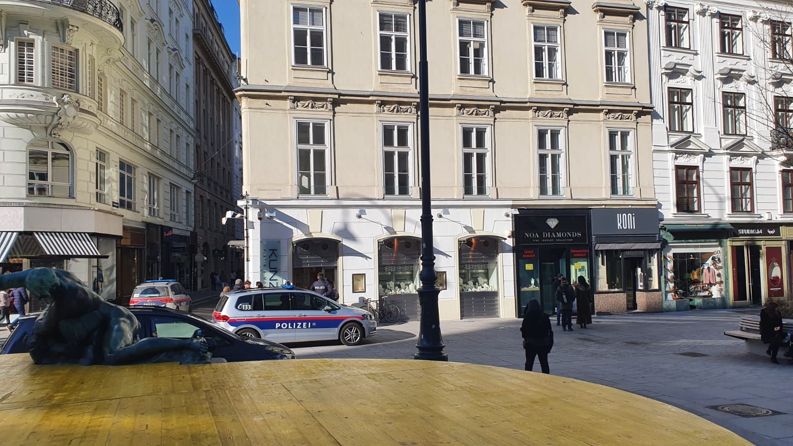 Polizeieinsatz in der Wiener City