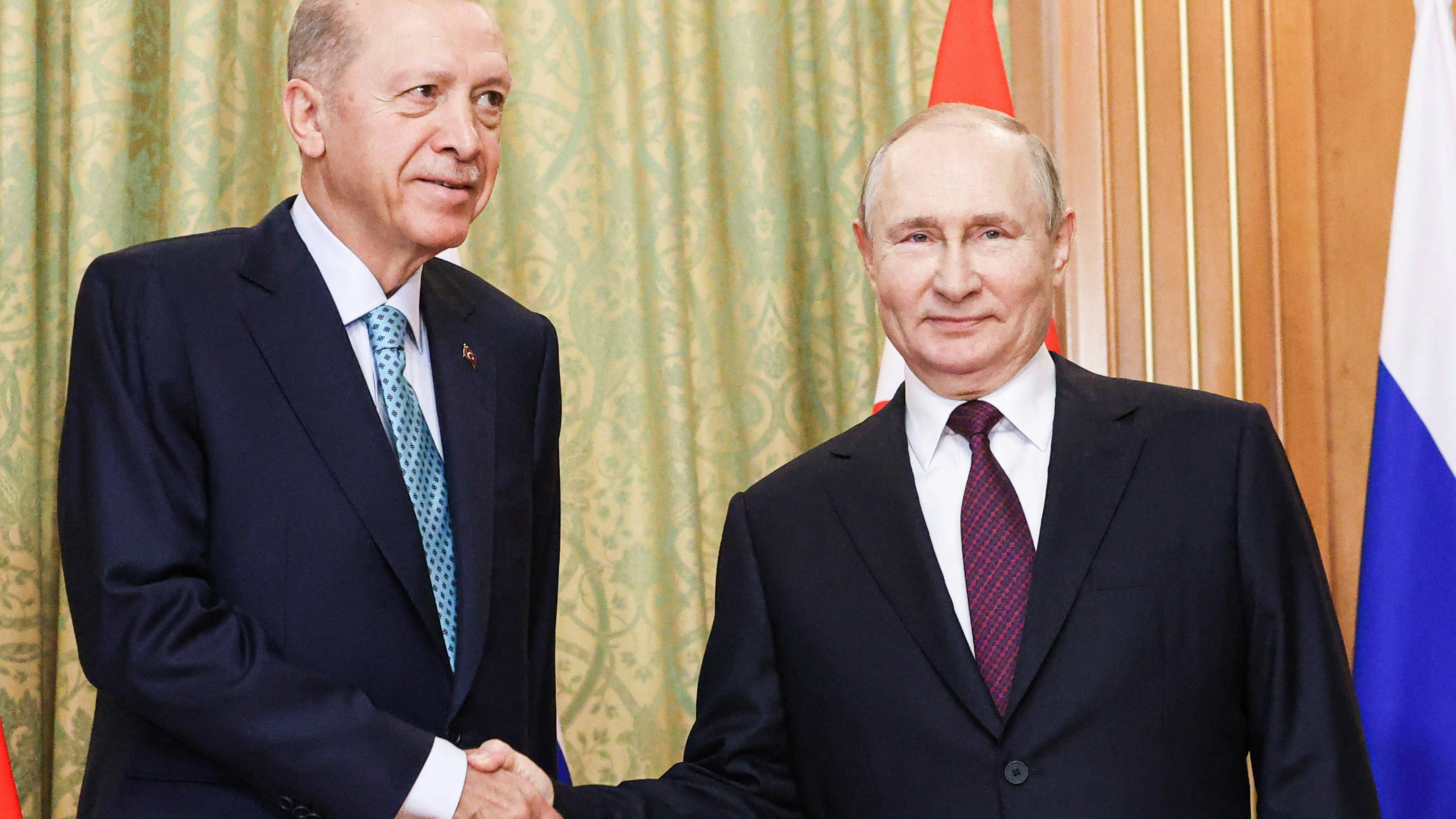 Im September des Vorjahres reiste der türkische Präsident Erdogan zu einem Treffen nach Russland. Nun plant Putin eine Türkei-Reise. (Archivbild)