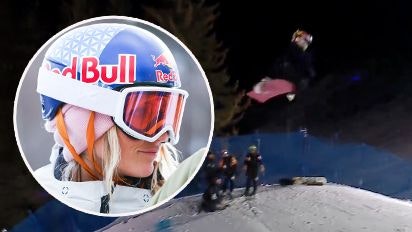 Anna Gasser bei ihrem Bronze-Run in Aspen.