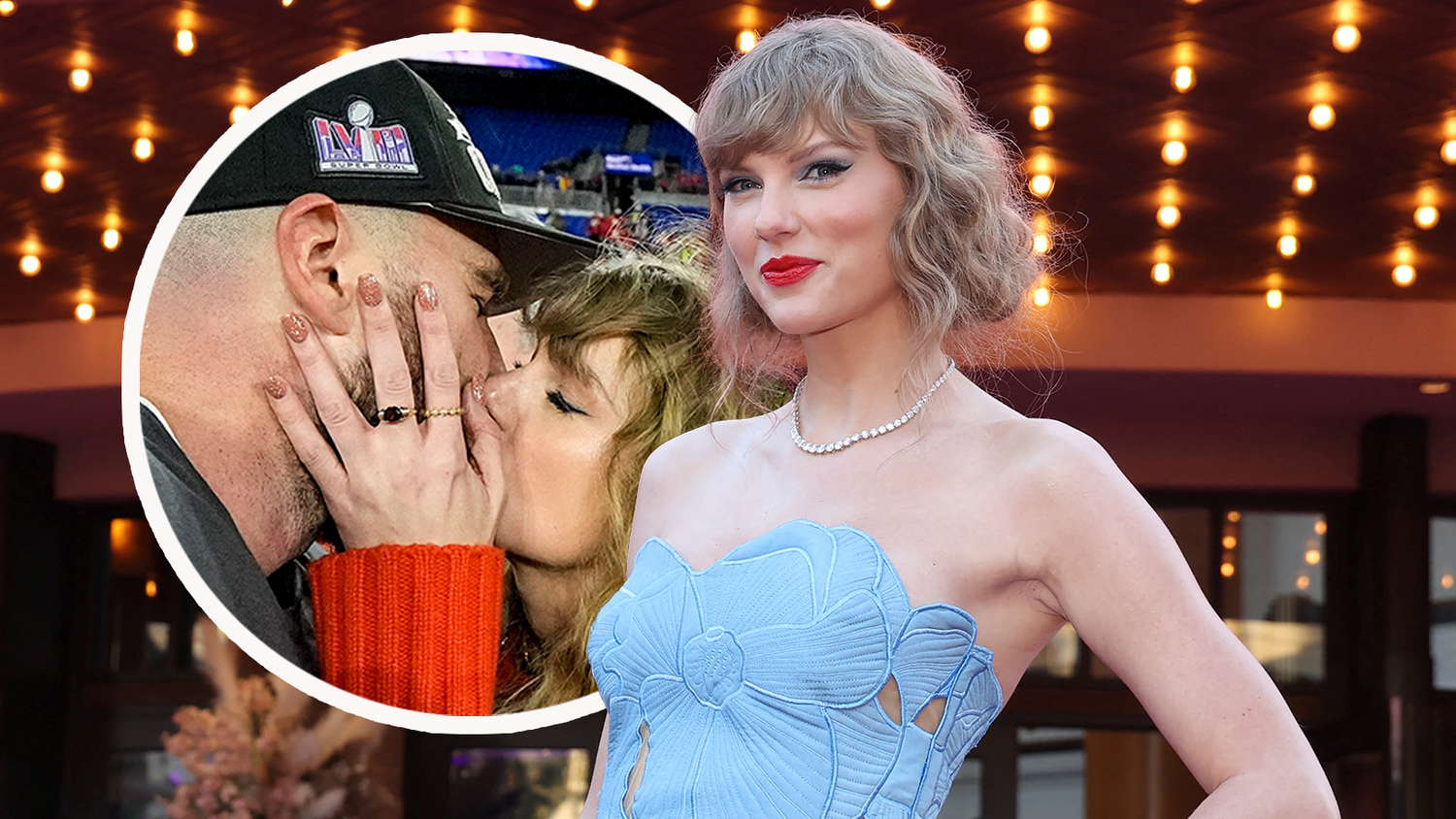 Ein seltener Anblick: Taylor Swift und ihr Freund Travis Kelce küssen sich leidenschaftlich in der Öffentlichkeit.