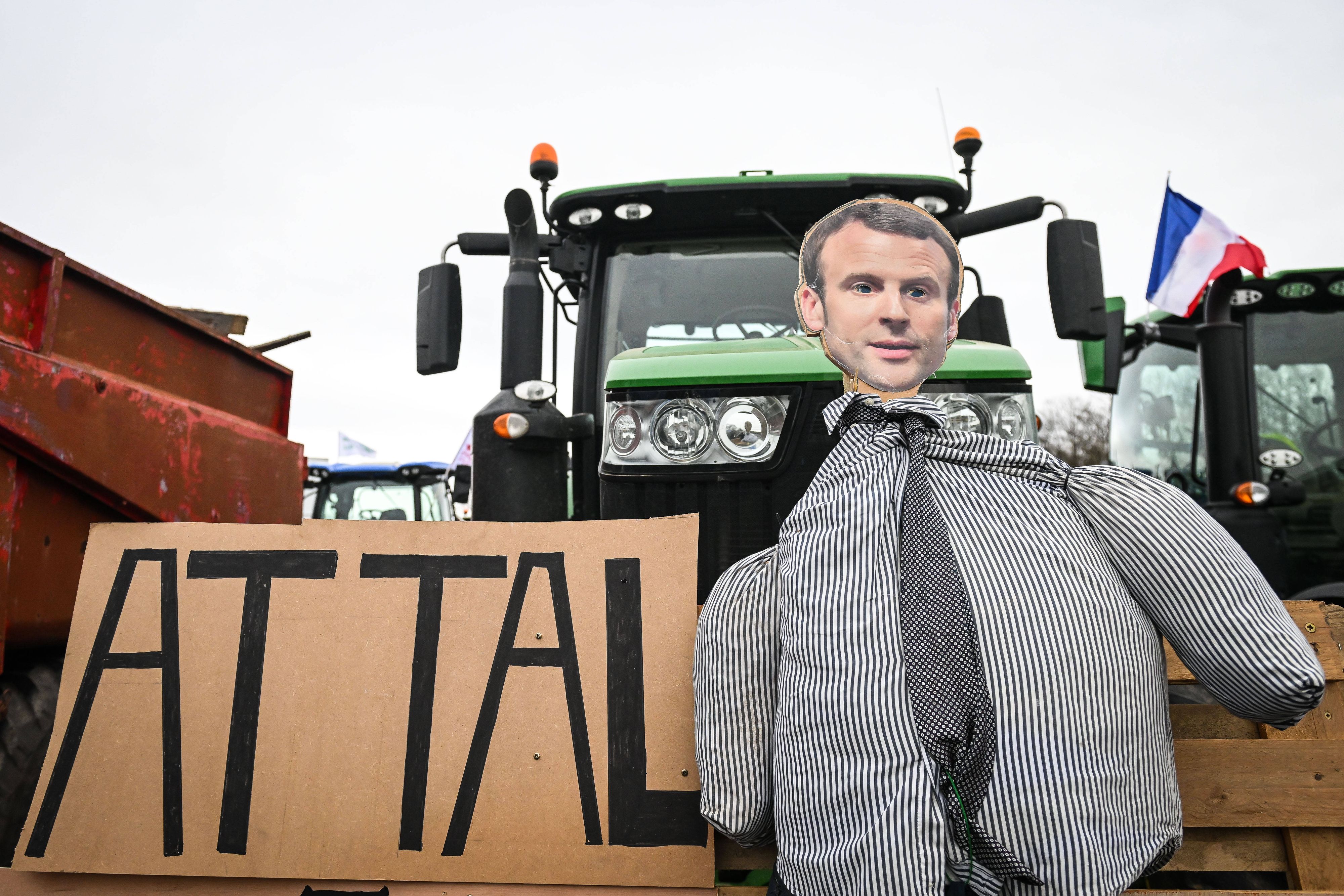 In Frankreich kam es auch am Dienstag zu Bauernprotesten.