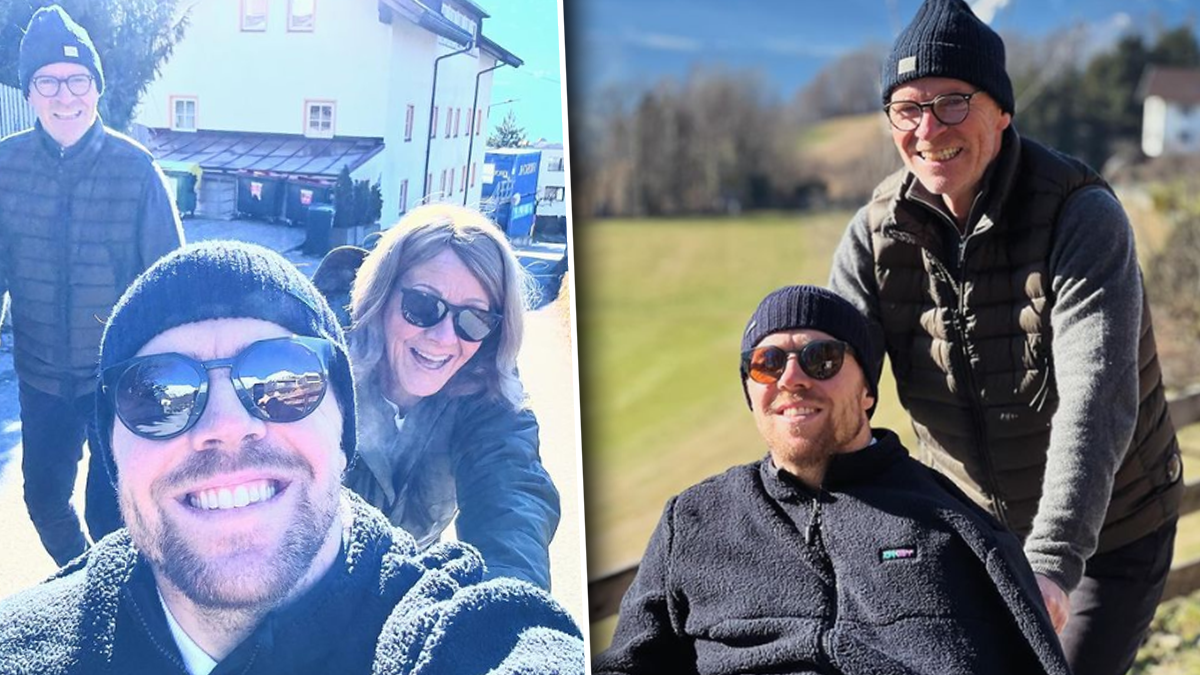 Aleksander Aamodt Kilde mit seinen Eltern