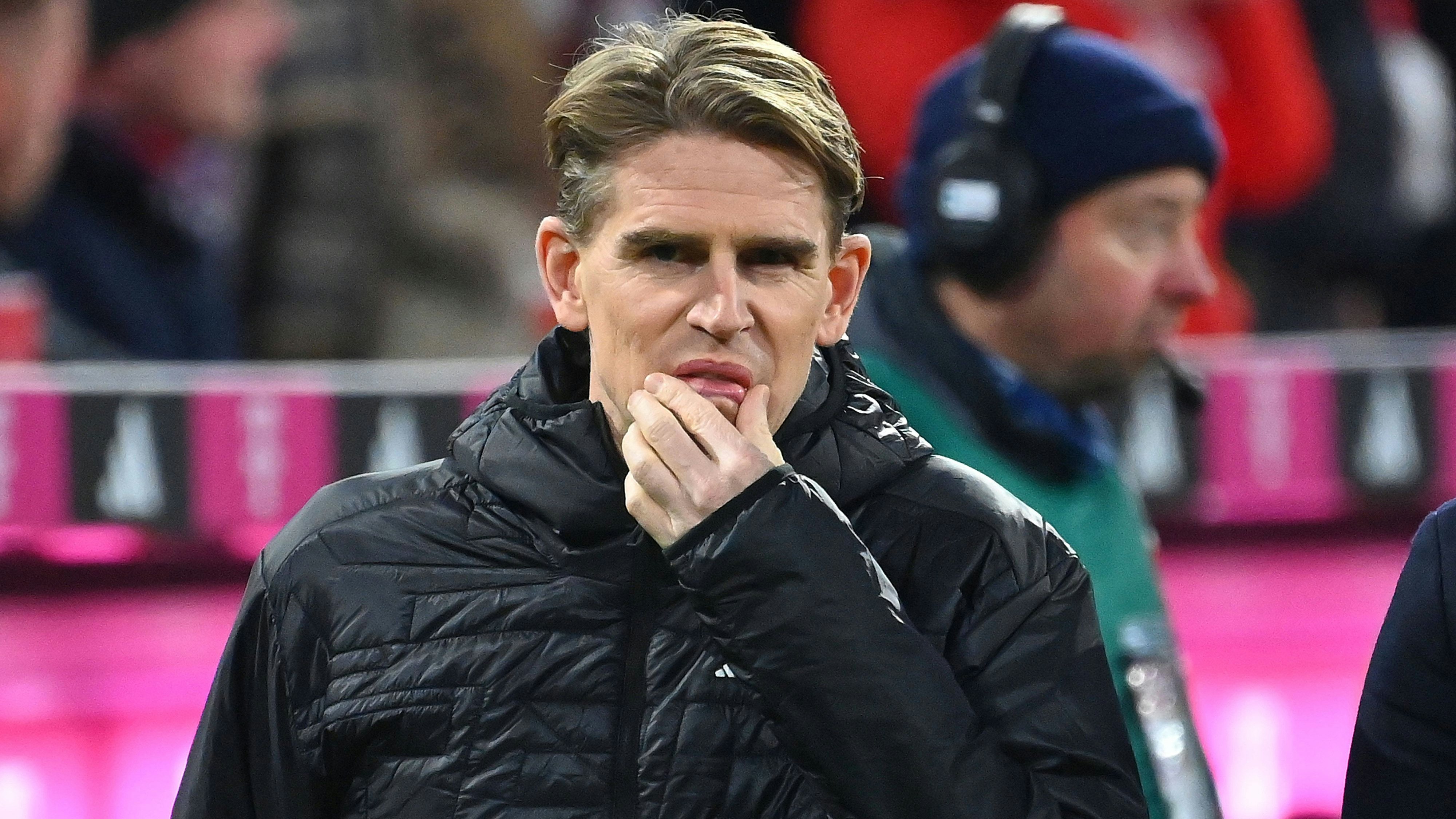 Christoph FREUND Sportdirektor Bayern Muenchen, skeptisch,Gestik, Einzelbild,angeschnittenes Einzelmotiv,Portraet,Portrait,Porträt. Fussball 1. Bundesliga Saison 2023/2024, 13.Spieltag, Spieltag13, FC Bayern Muenchen - 1.FC Union Berlin 1-0 am 24.01.2024 , A L L I A N Z A R E N A  *** Christoph FREUND Sports Director Bayern Muenchen, skeptical, gesture, single image, cropped single image, portrait, portrait, portrait Football 1 Bundesliga season 2023 2024, 13 matchday, matchday13, FC Bayern Muenchen 1 FC Union Berlin 1 0 on 24 01 2024 , A L L I A N Z A R E N A