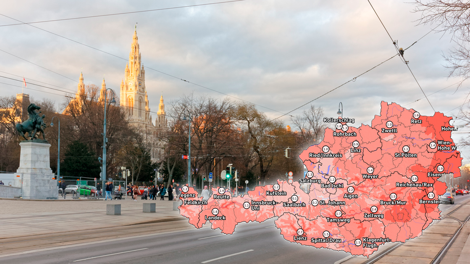 In Wien gab es so viel Sonnenschein wie seit 100 Jahren nicht mehr.