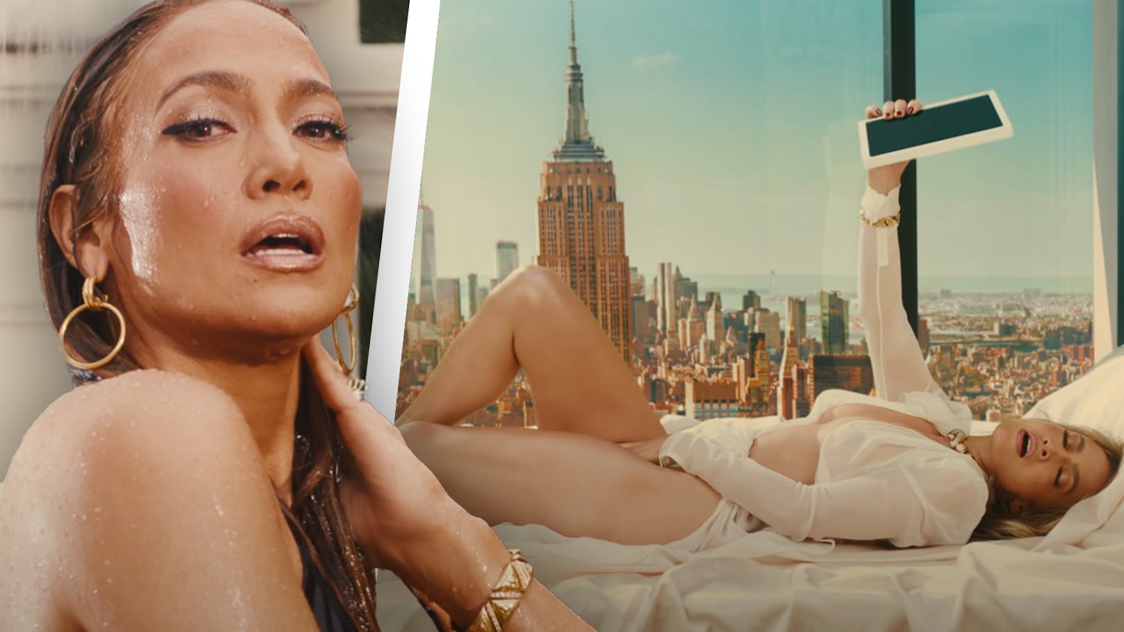 J. Lo legt sexy Show hin und befriedigt sich selbst