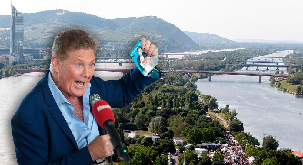 David Hasselhoff wird beim Open Air Festival ordentlich Stimmung machen.