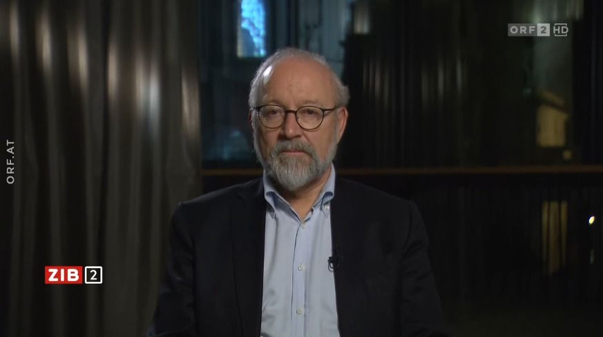 Der deutsche Politikwissenschaftler Herfried Münkler am späten Dienstagabend in der ORF-