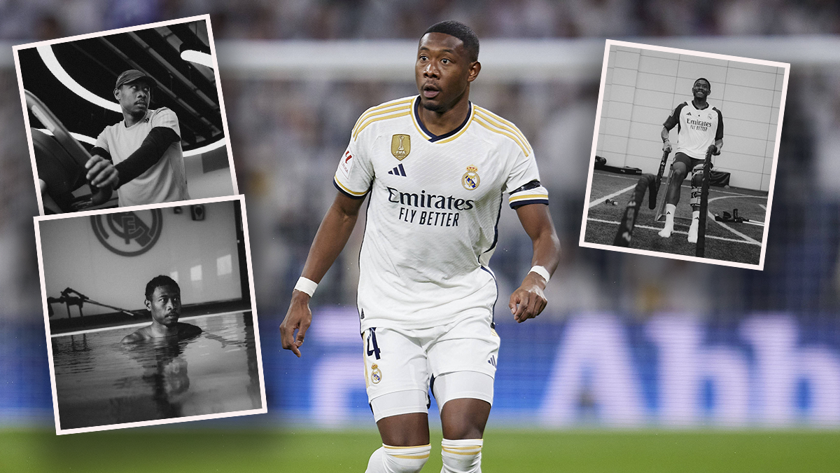 ÖFB-Star David Alaba trainiert eifrig für sein Comeback.