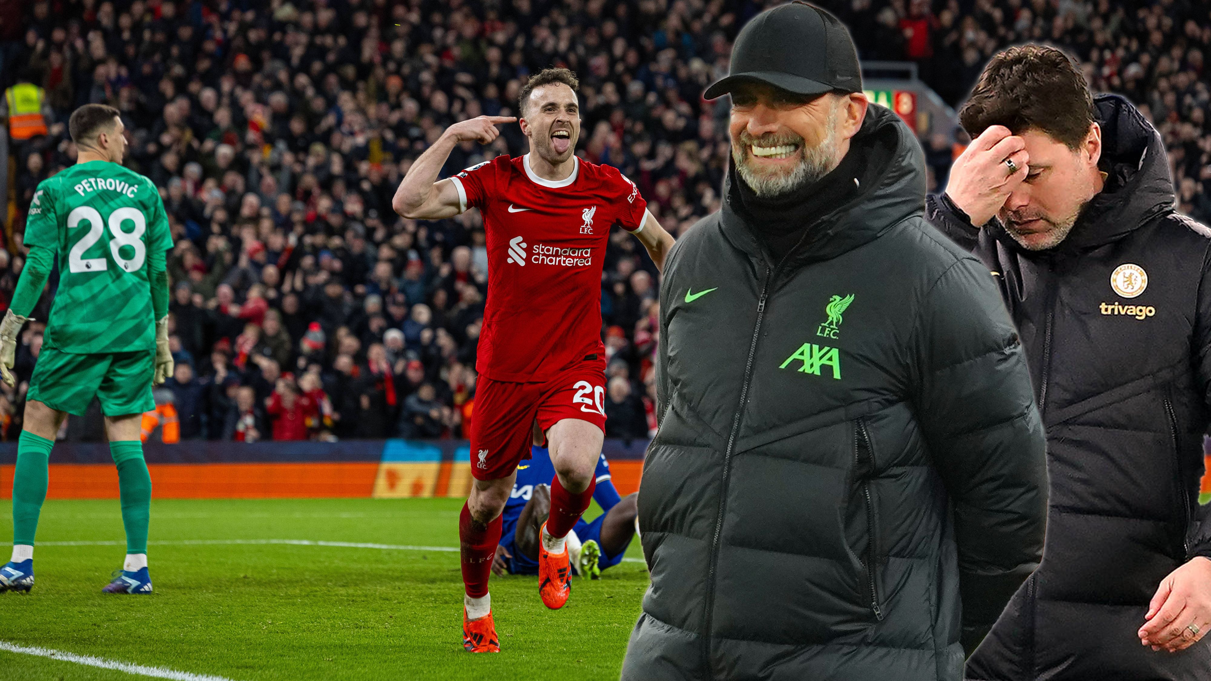 Jürgen Klopp schießt mit Liverpool Mauricio Pochettinos Chelsea ab.