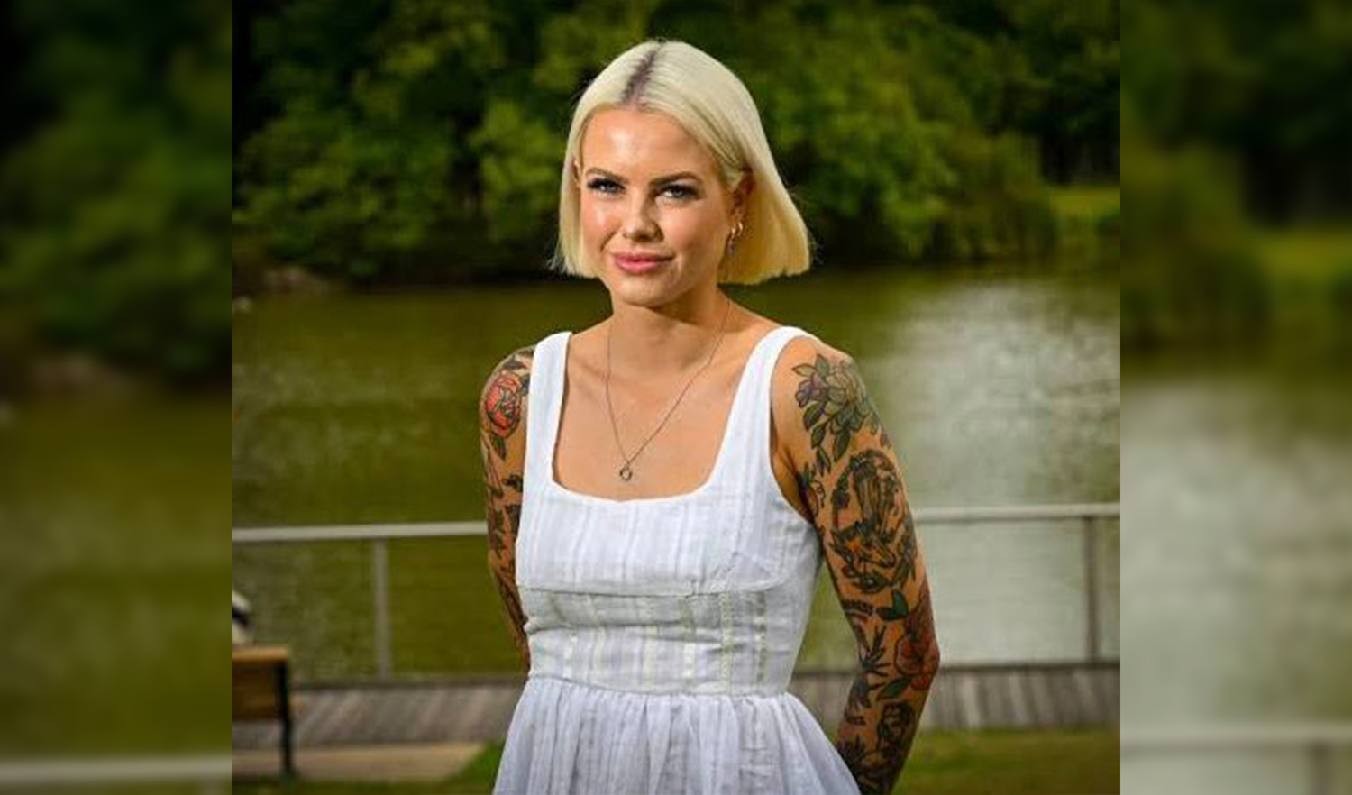 Das ist das Originalfoto der australischen Abgeordneten Georgie Purcell.