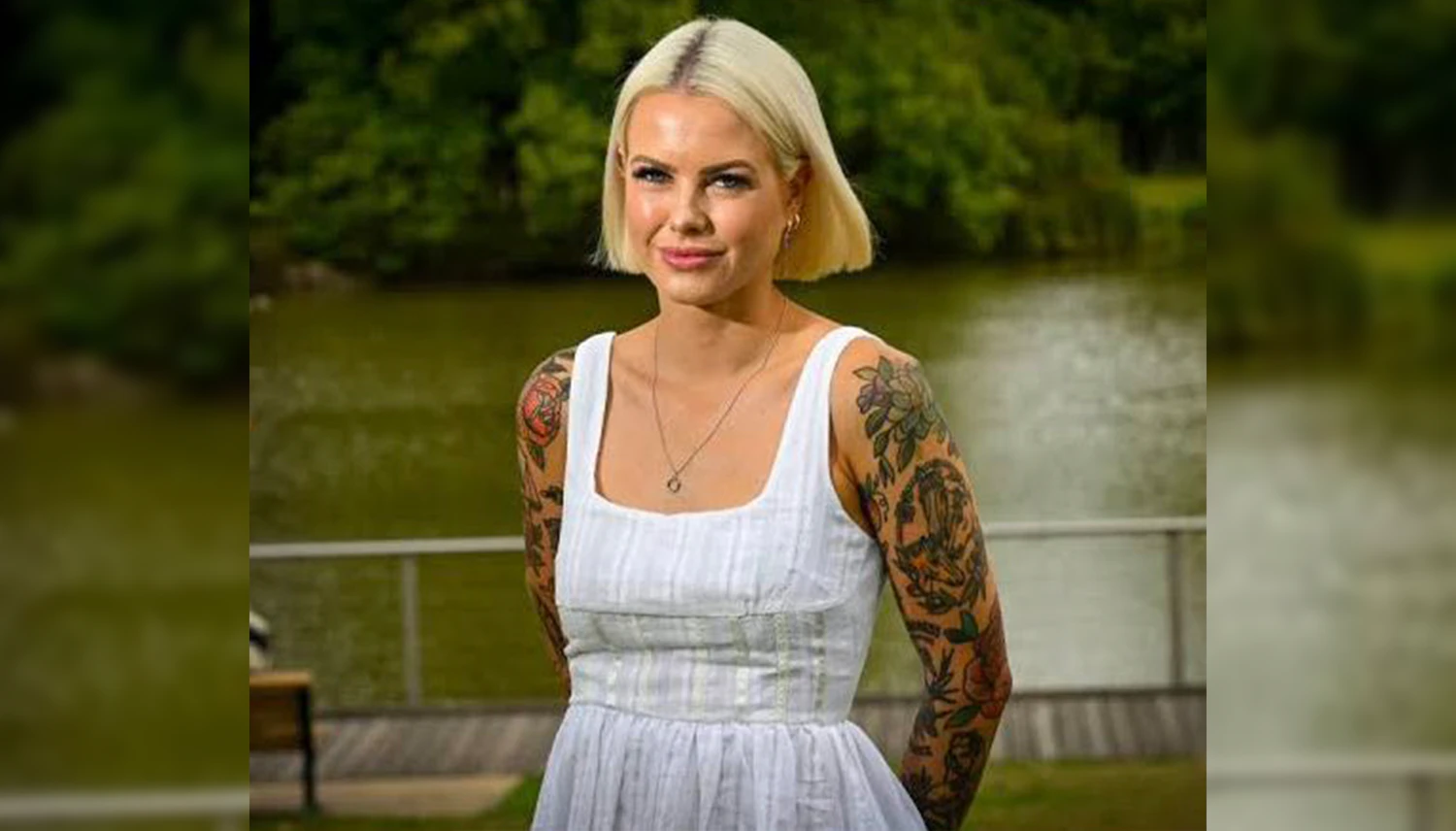 Das ist das Originalfoto der australischen Abgeordneten Georgie Purcell.