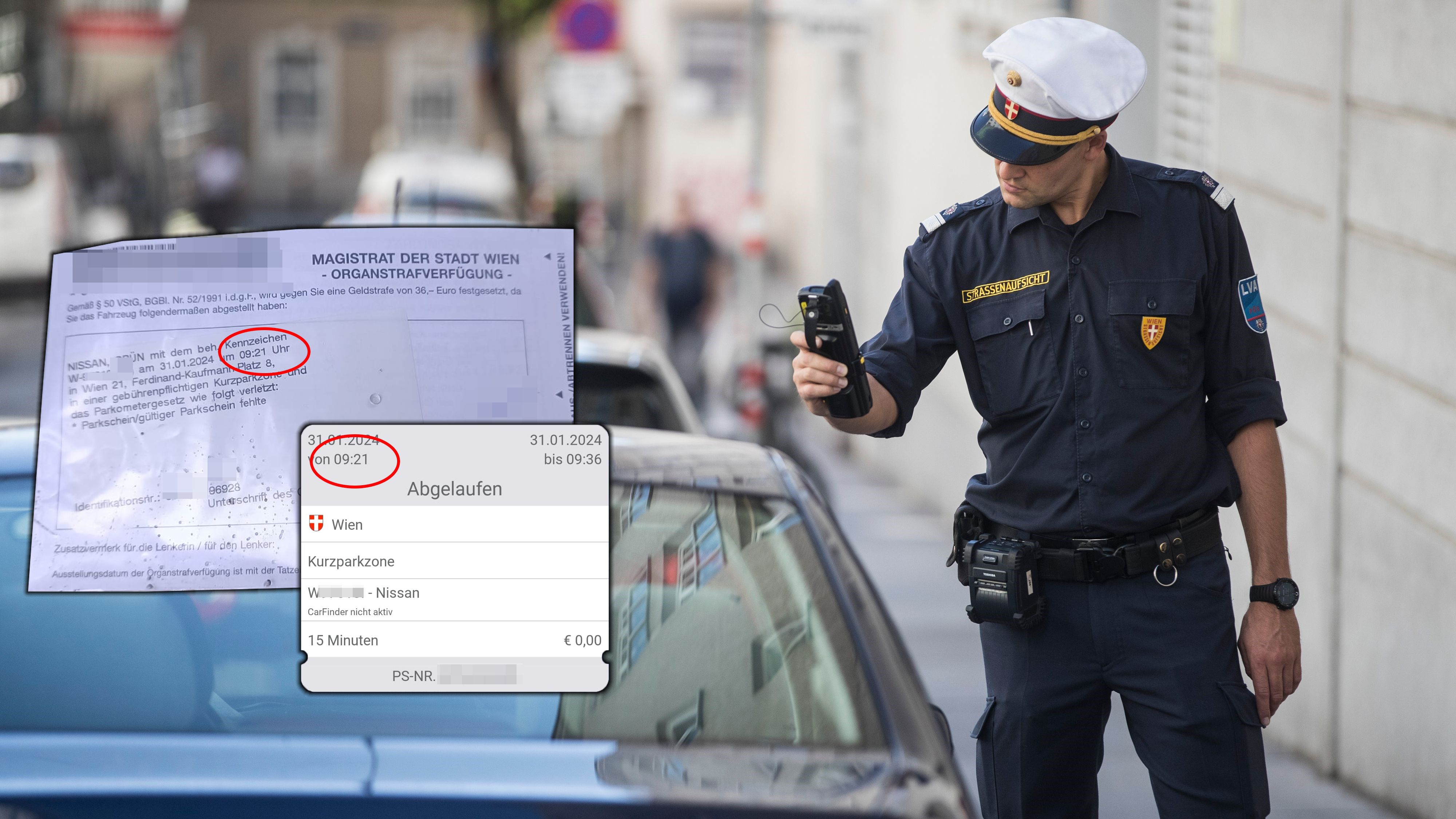 Leser Dejan findet die Vorgehensweise der Parkwächter eine 