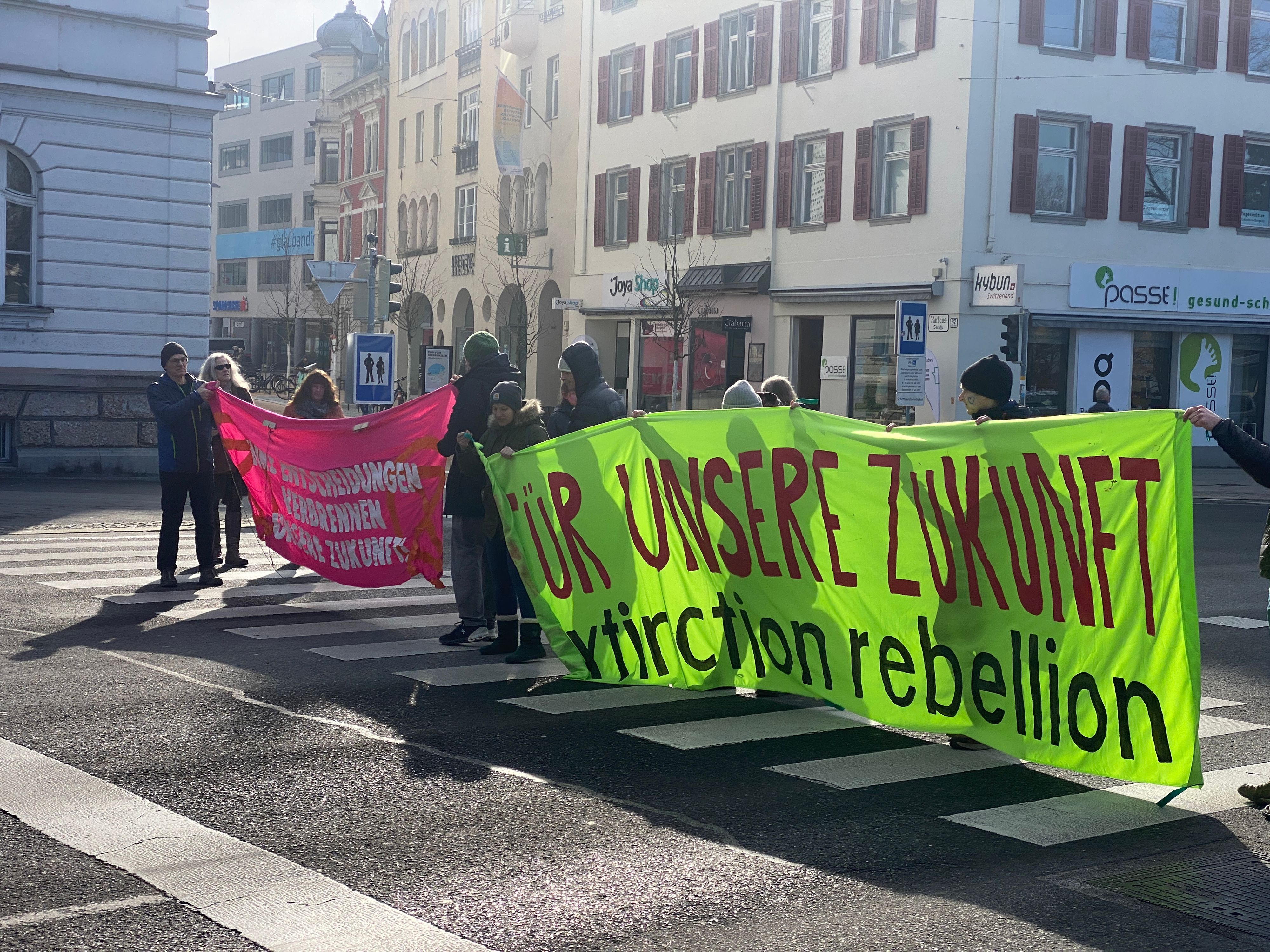 Am Mittwoch (31.01.2024) gingen Aktivisten von 