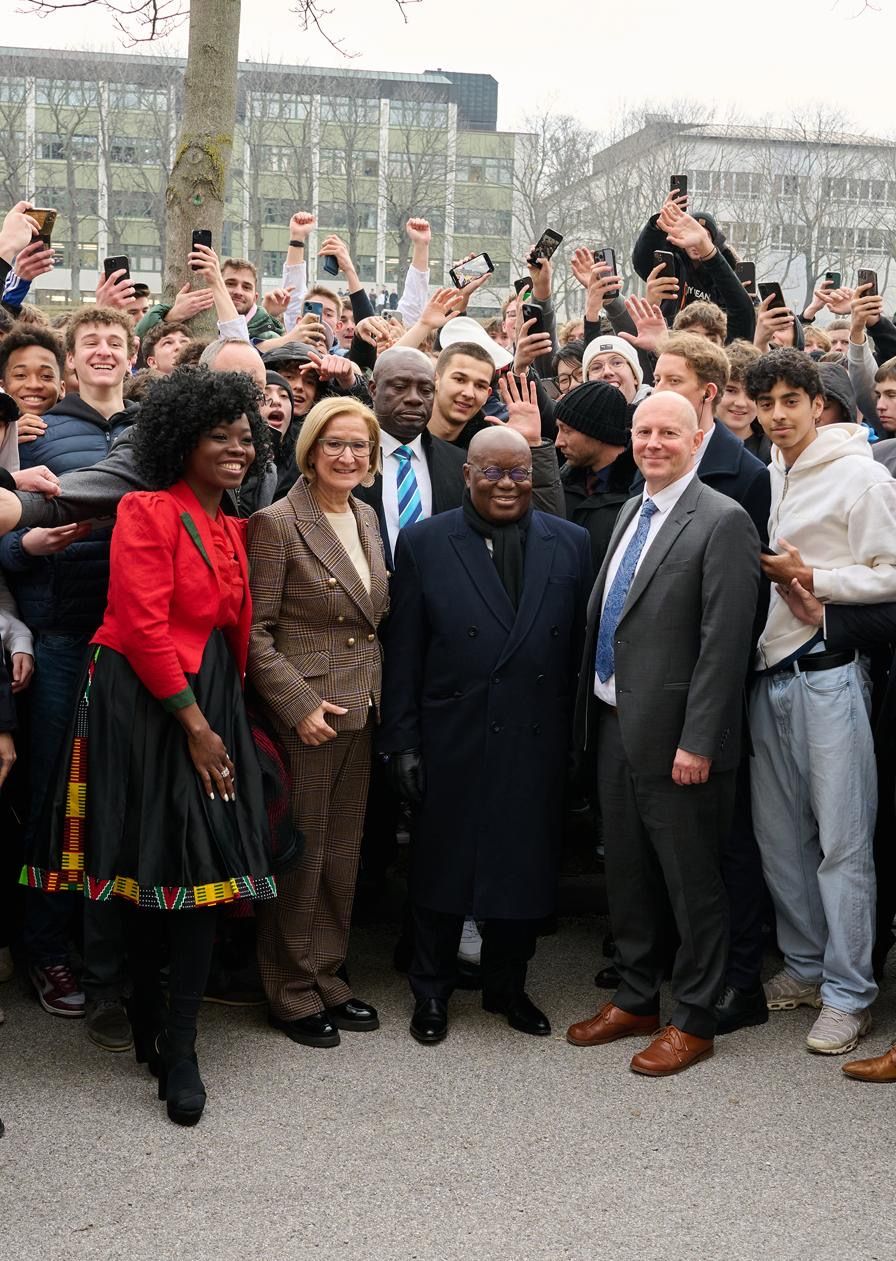 Johanna Mikl-Leitner traf in Mödling Ghanas Präsidenten.