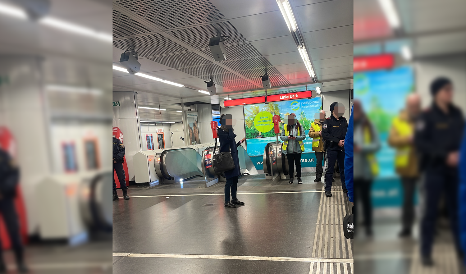 Der Vorfall ereignete sich in der U-Bahn-Station Schwedenplatz