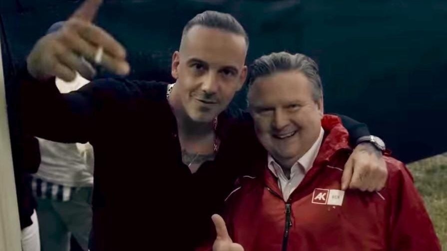 Bürgermeister Michael Ludwig mit Rap-Star RAF Camora. 