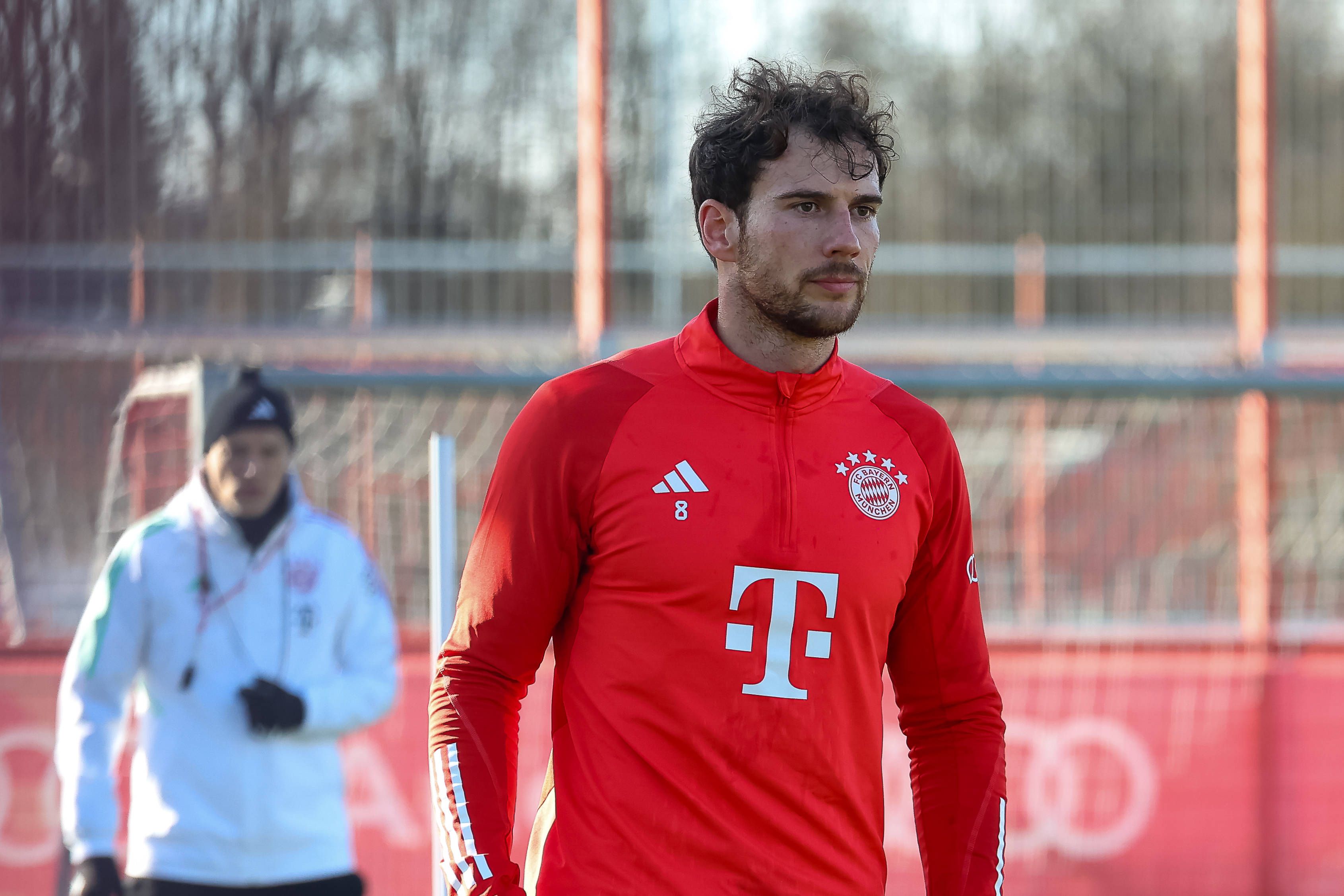 Leon Goretzka nahm sich im Training seine Teamkollegen zur Brust.