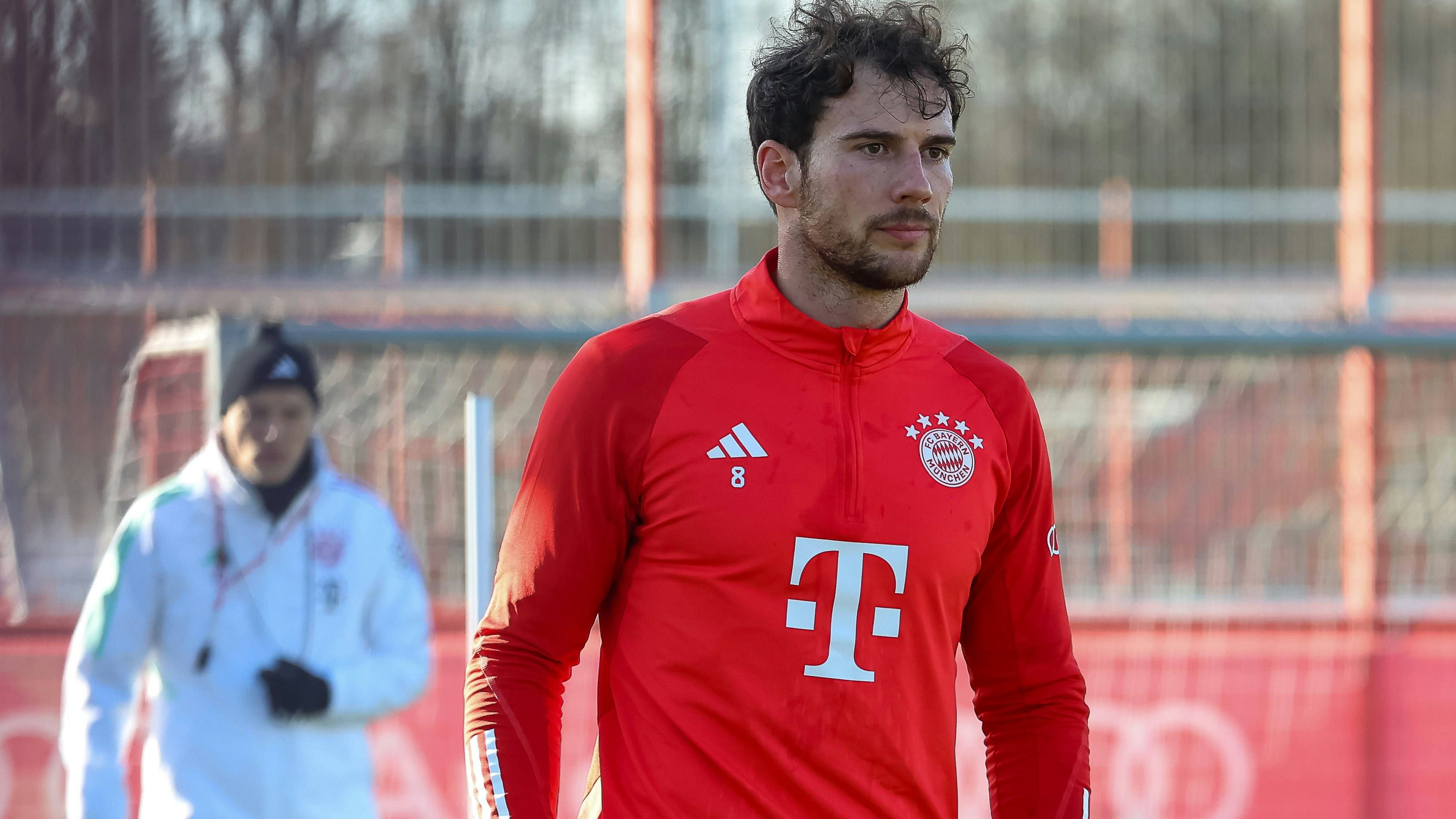 Leon Goretzka nahm sich im Training seine Teamkollegen zur Brust. 