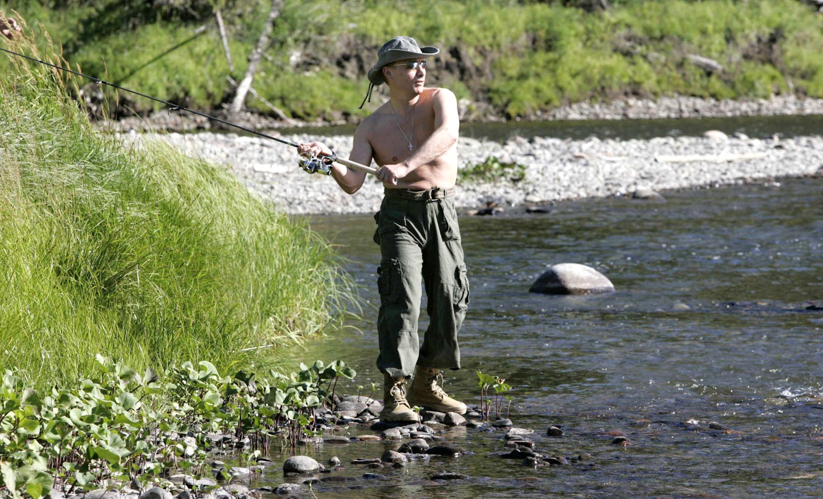 Präsident mit Vorliebe für die Natur: In der Vergangenheit zeigte sich der russische Präsident Wladimir Putin gerne in der bei Outdoor-Aktivitäten.