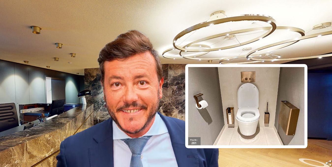 Alle Klos aus René Benkos Büros sind im abverkauf.