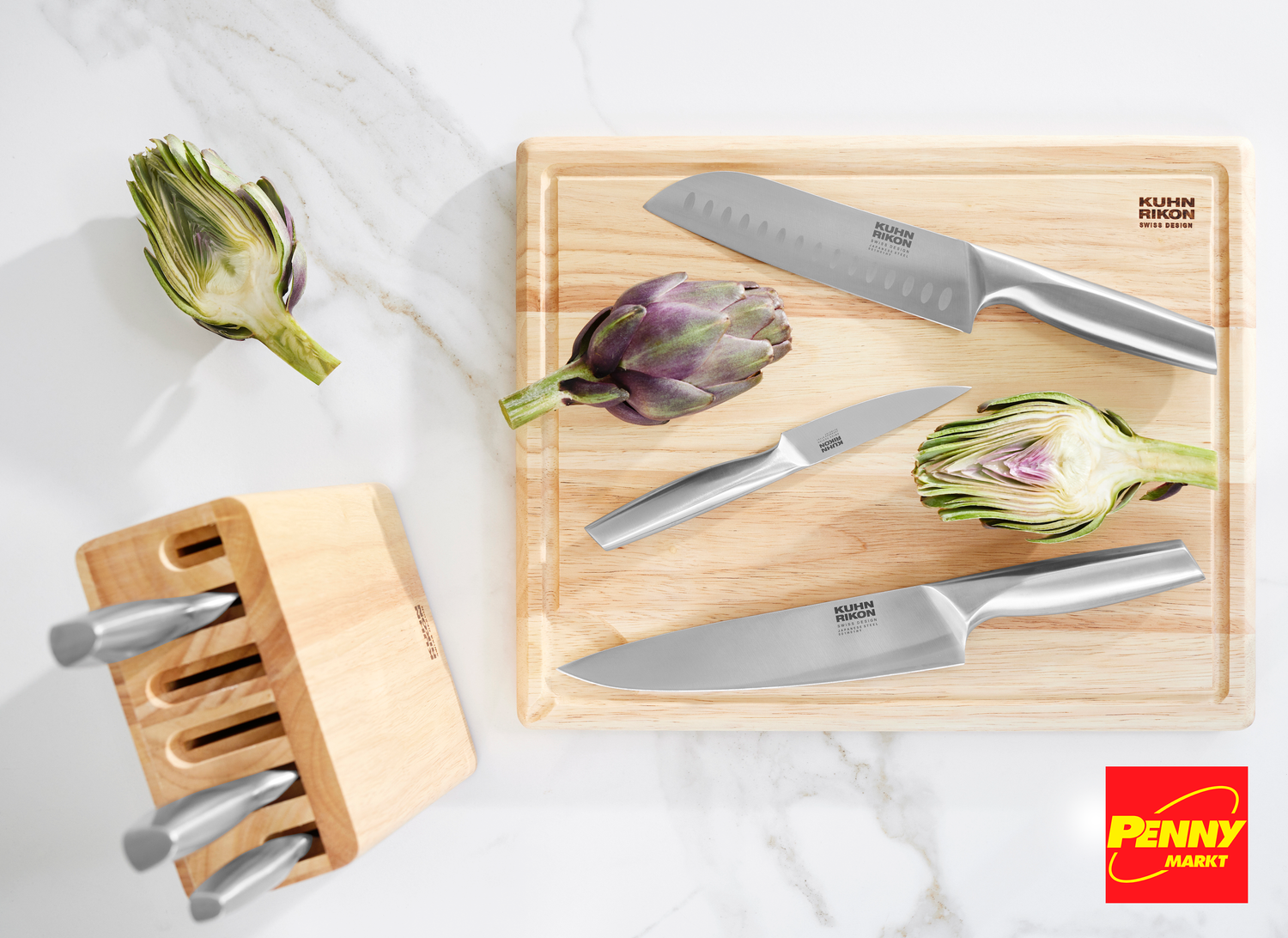 Dieses hochwertige Messerset von Kuhn Rikon gibt es nun bei Heute.at zu gewinnen.