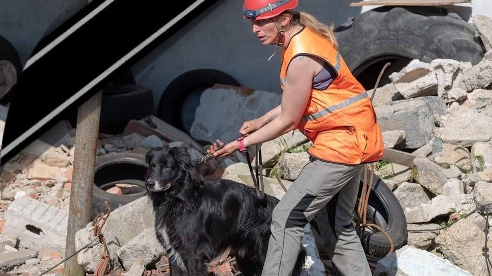 Die 39-Jährige ist zudem die Leiterin einer Suchhunde-Trainingsgruppe beim Roten Kreuz NÖ.