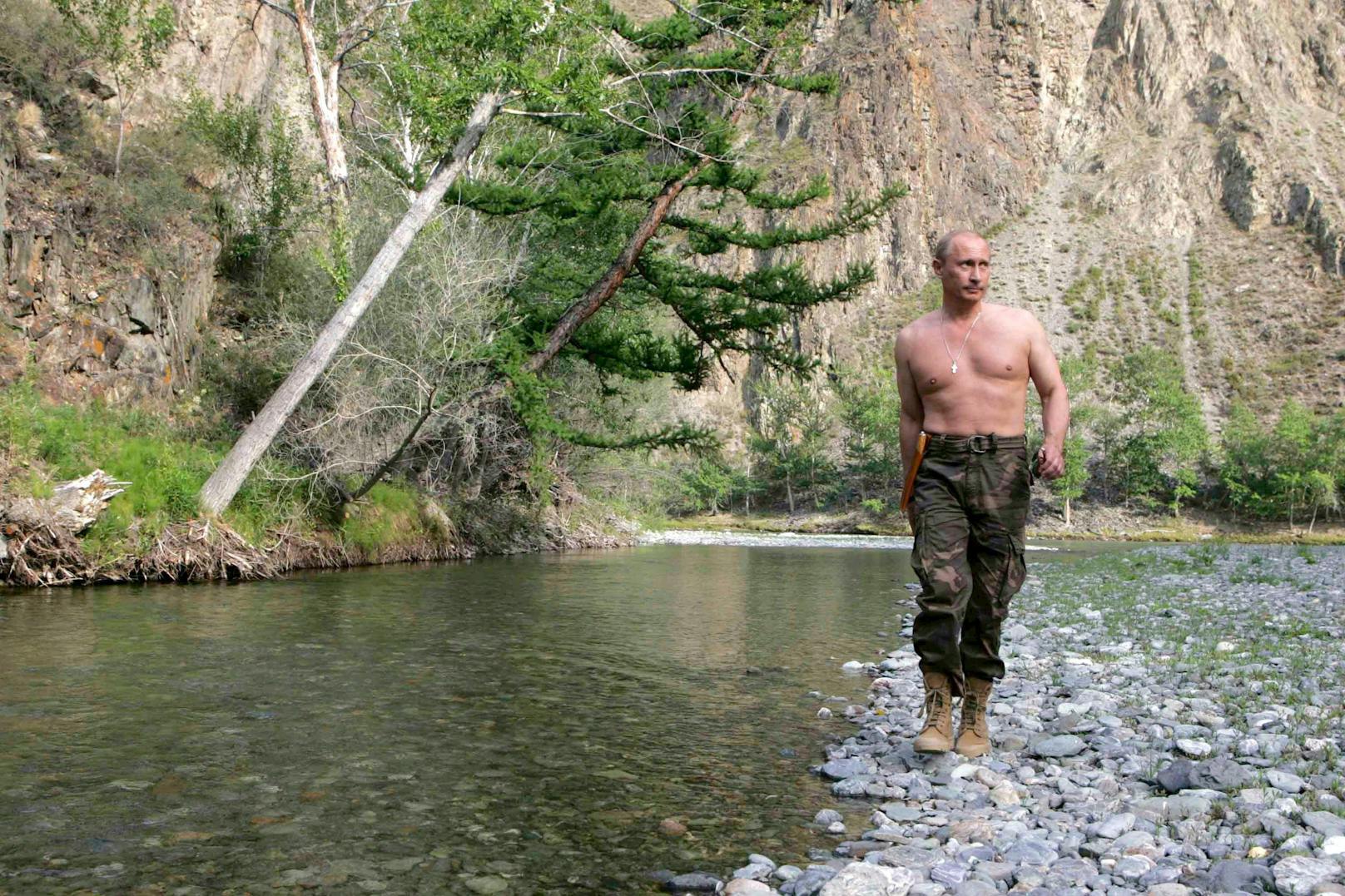 Präsident mit Vorliebe für die Natur: In der Vergangenheit zeigte sich der russische Präsident Wladimir Putin gerne in der bei Outdoor-Aktivitäten.