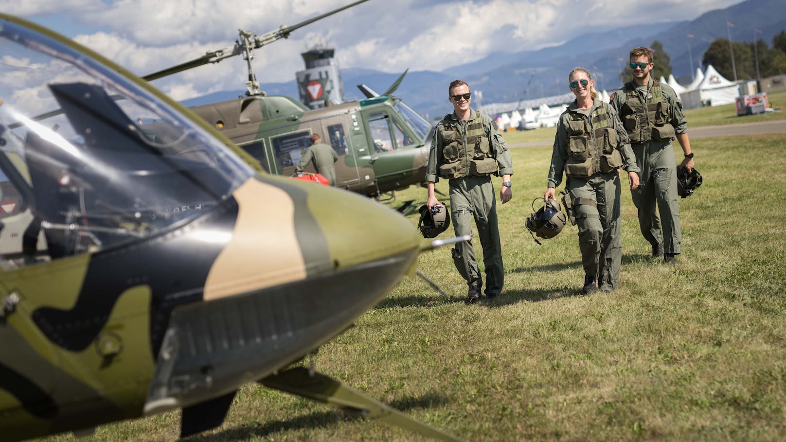 Auch an der "AirPower" 2022 in Zeltweg (Stmk.) nahm Berginc teil.