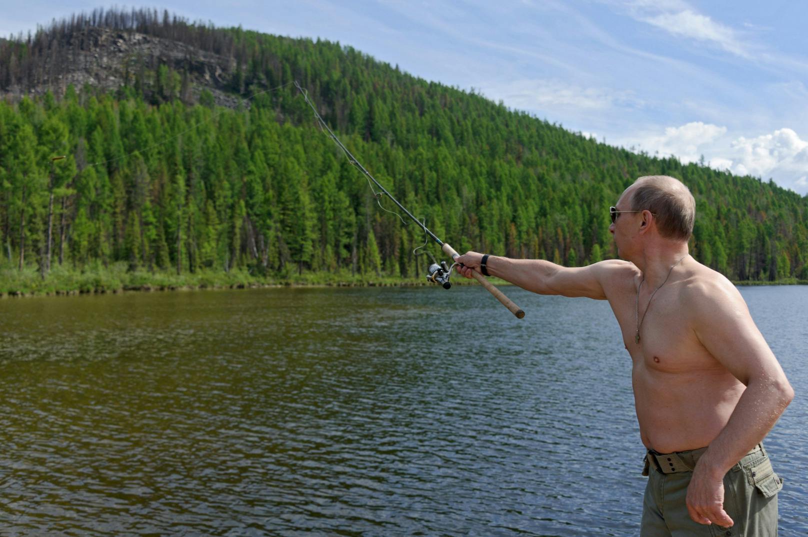 Präsident mit Vorliebe für die Natur: In der Vergangenheit zeigte sich der russische Präsident Wladimir Putin gerne in der bei Outdoor-Aktivitäten.