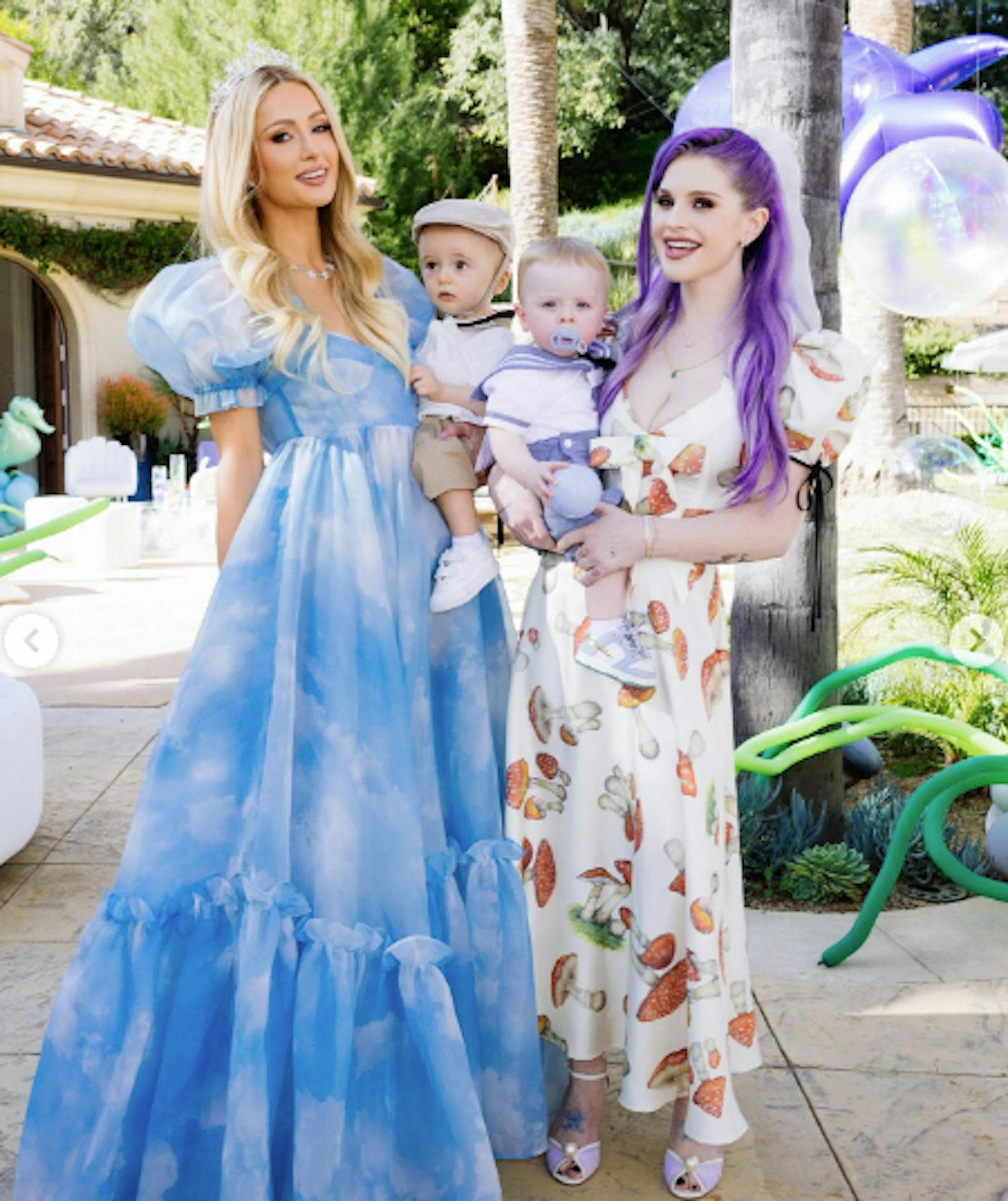 Paris Hilton feierte den ersten Geburtstag ihres Sohnes Phoenix. Kelly Osbourne war mit ihrem Sohn dabei.