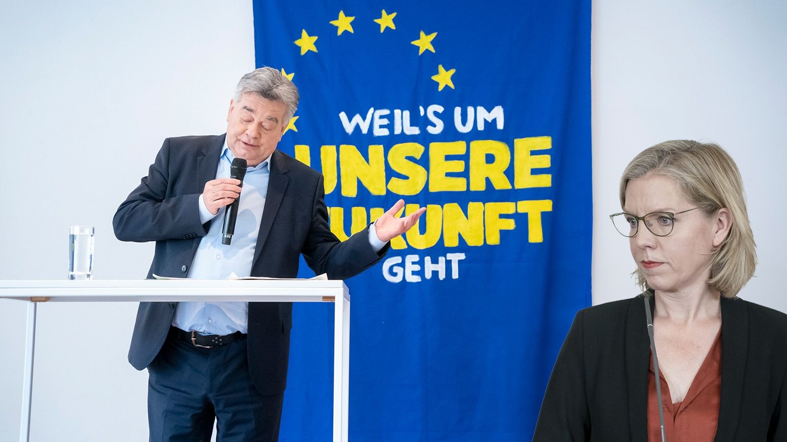 Werner Kogler kommt im "Heute"-Politbarometer auf Platz 10, Leonore Gewessler auf Platz 13 zu liegen.