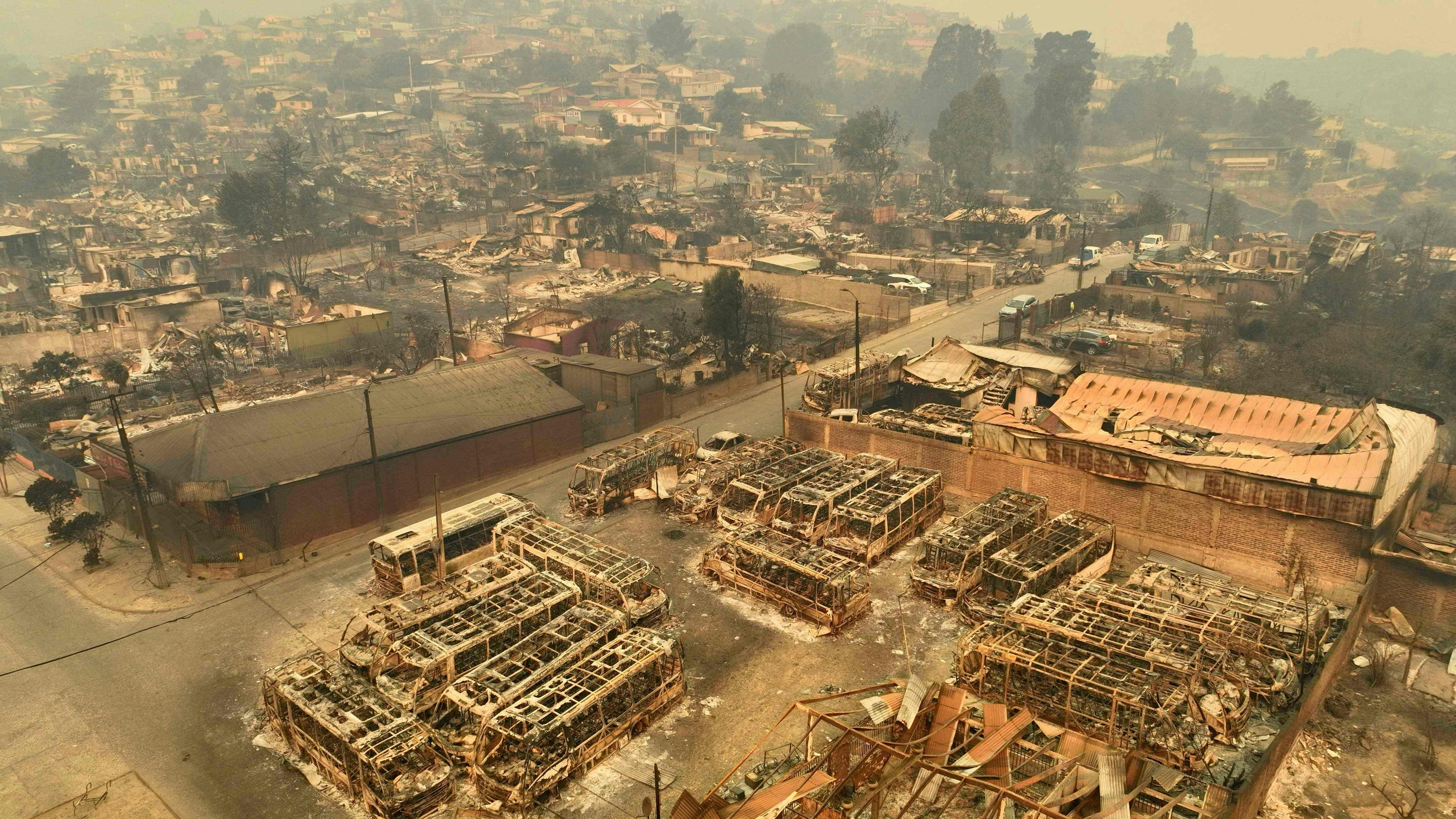 In Chile wüten schwere Waldbrände.