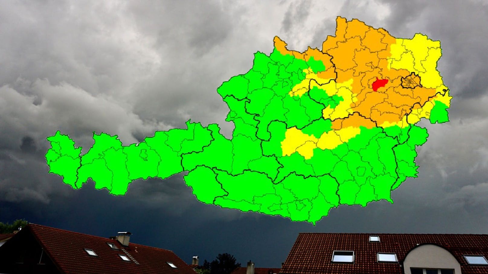 Unwetter-Warnung! Heftiger Sturm fegt über Österreich