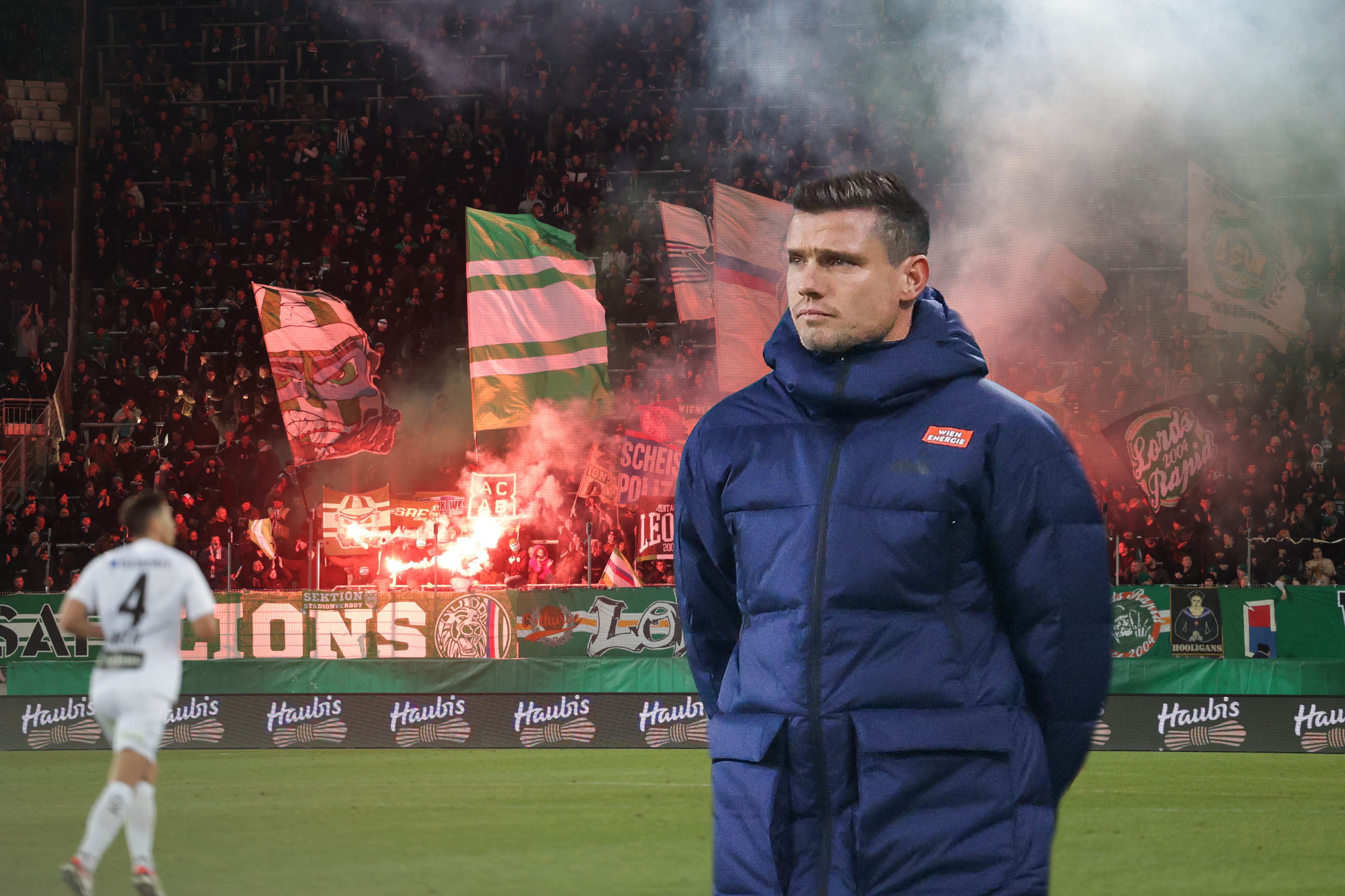 Robert Klauß stieg mit Rapid ins Cup-Halbfinale auf.