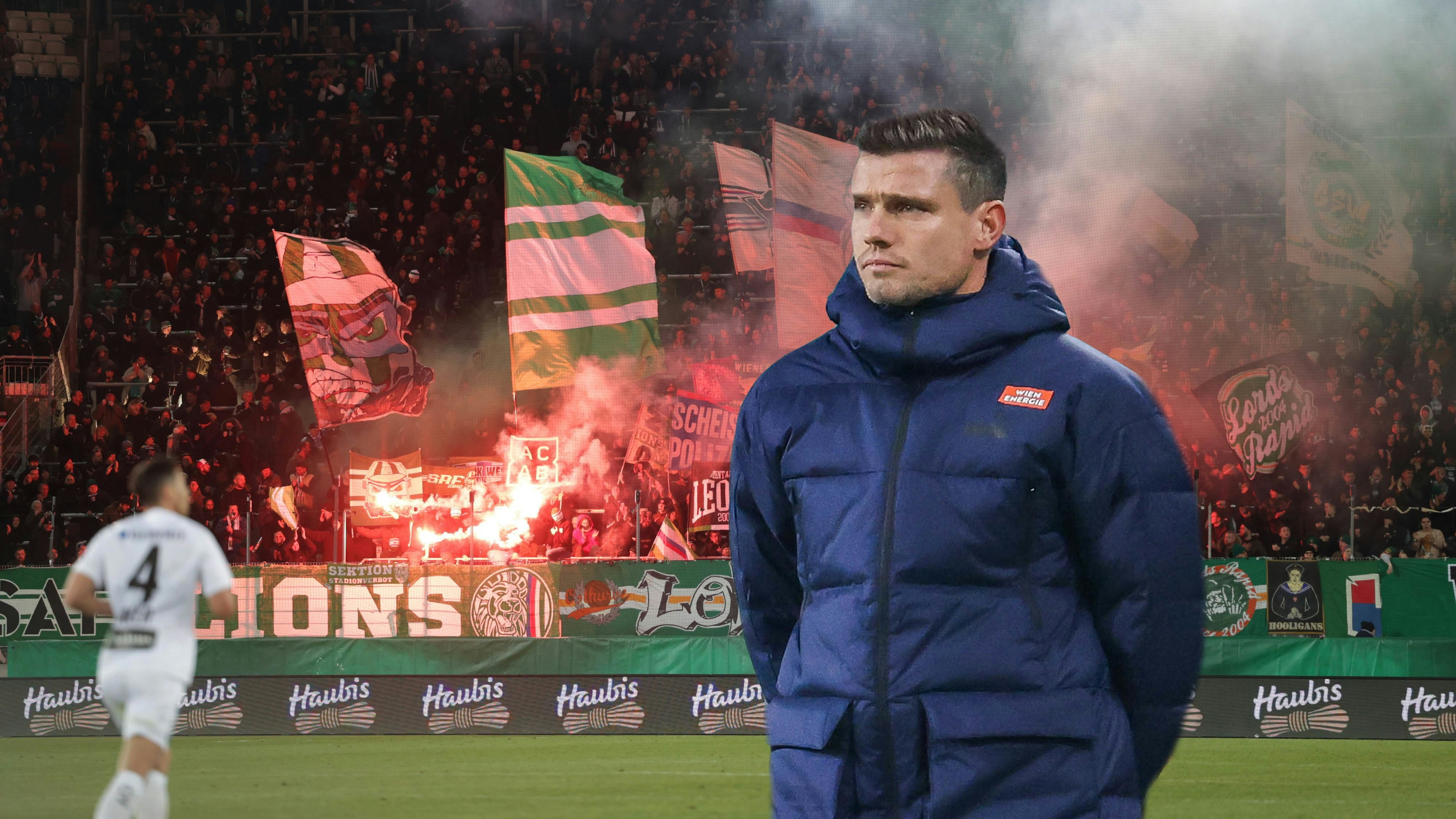 Robert Klauß stieg mit Rapid ins Cup-Halbfinale auf.