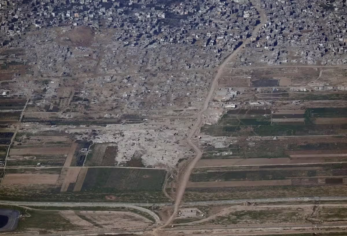 An der Grenze zu Israel werden zahlreiche Gebäude niedergerissen.