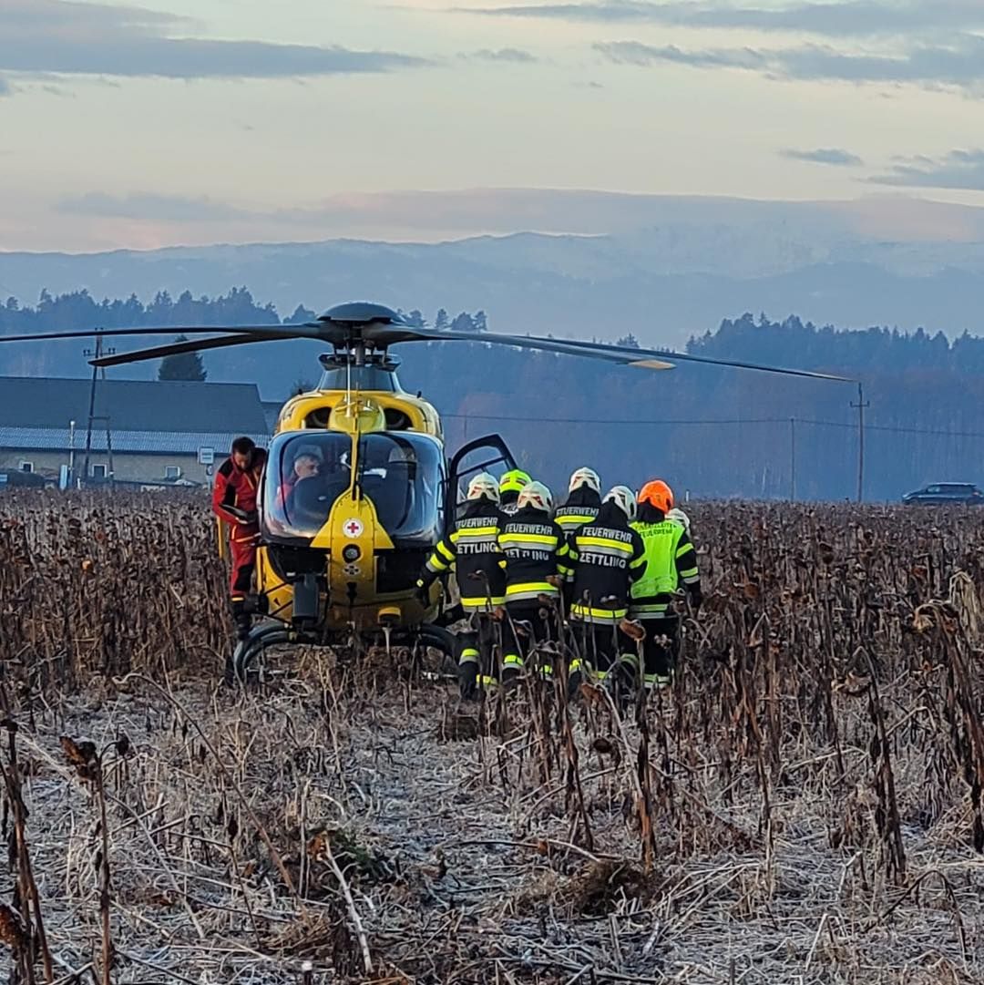 Die 78-Jährige musste mit dem Heli ins Spital geflogen werden. 