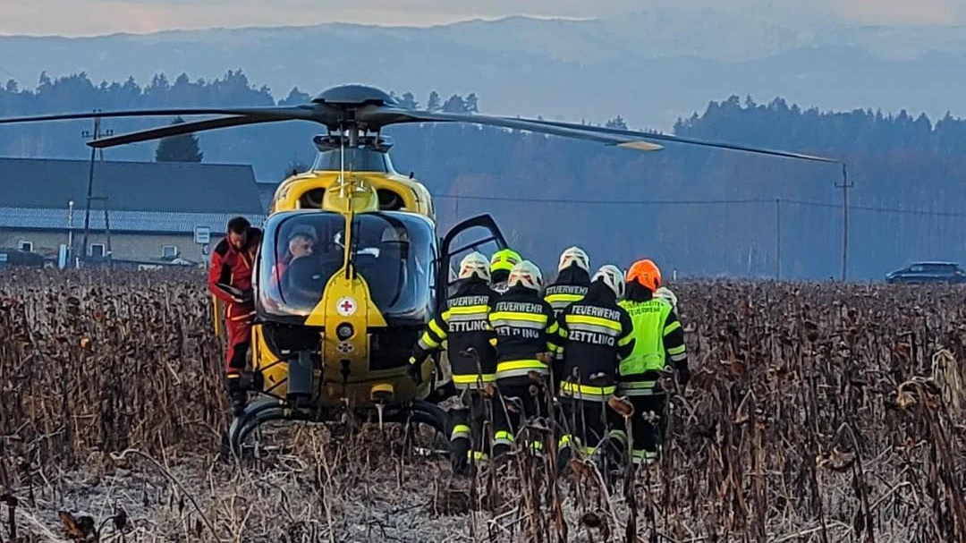 Die 78-Jährige musste mit dem Heli ins Spital geflogen werden. 