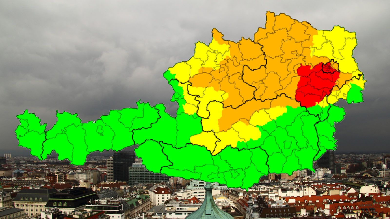 Ein Sturm zieht am Ende dieser Woche über Österreich.
