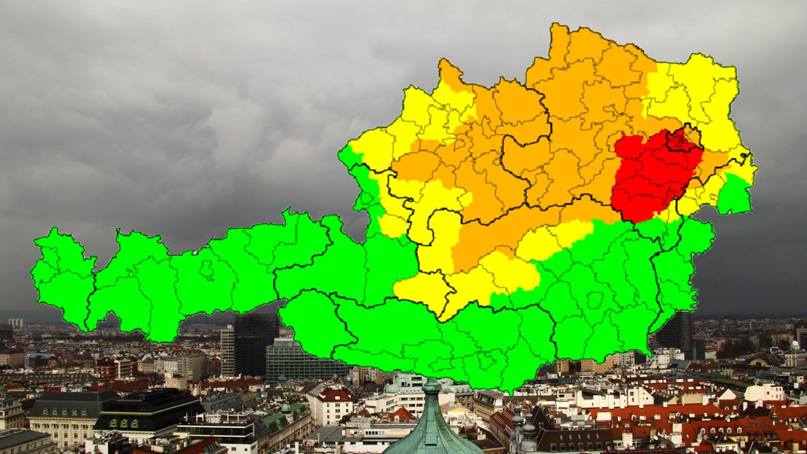 Ein Sturm zieht am Ende dieser Woche über Österreich.