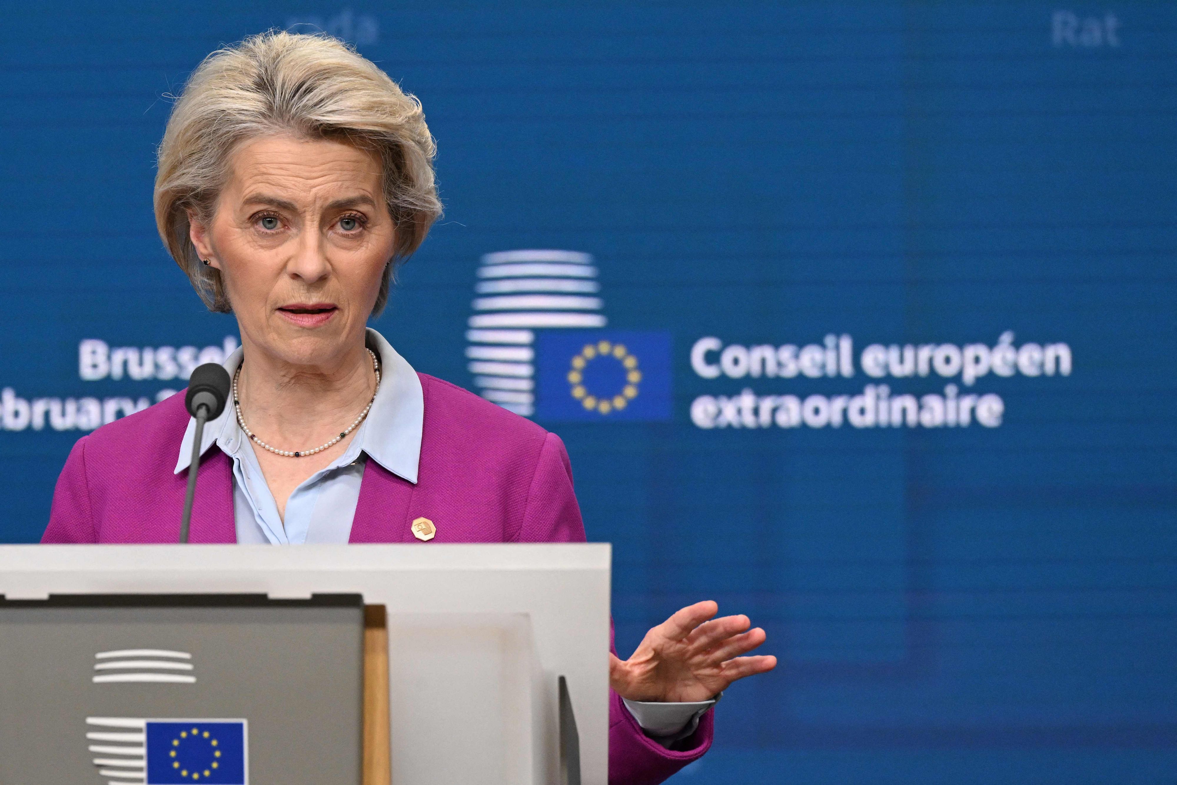 EU-Kommissionspräsidentin von der Leyen sprach von einem 
